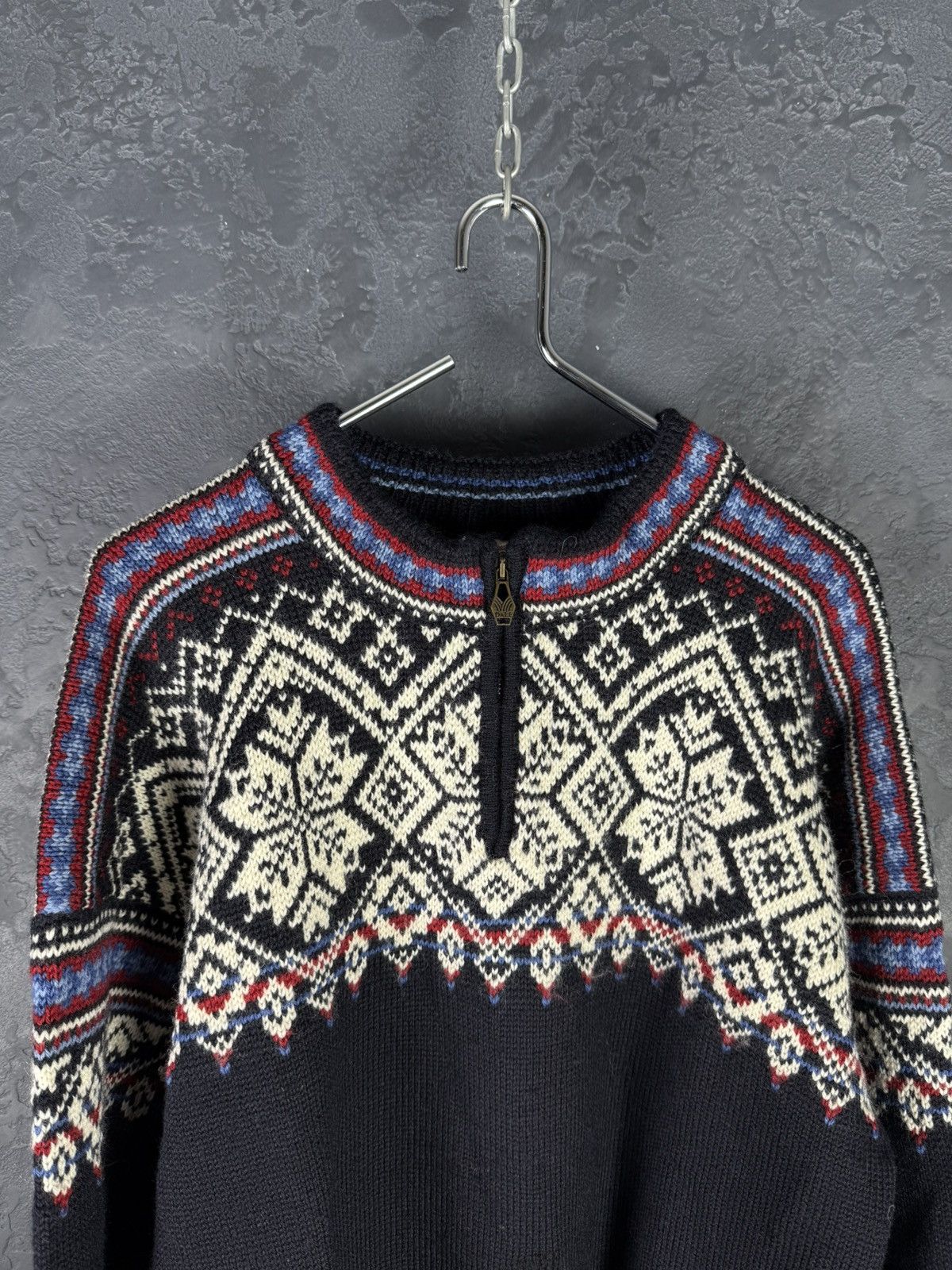 Dale Of Norway Dale Of Norway Men’s 1/4 Zip Wool Knitted Sweather Size XL Size US XL / EU 56 / 4 - 6 Thumbnail