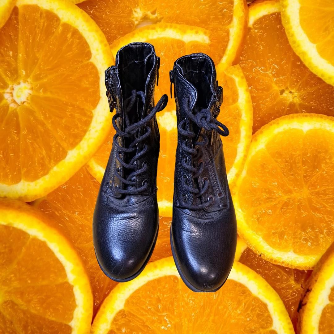 Marc Fisher Marc Fisher Black Boots with Accent Buckle and Laces Size 6M Size US 6 / IT 36 - 2 Thumbnail