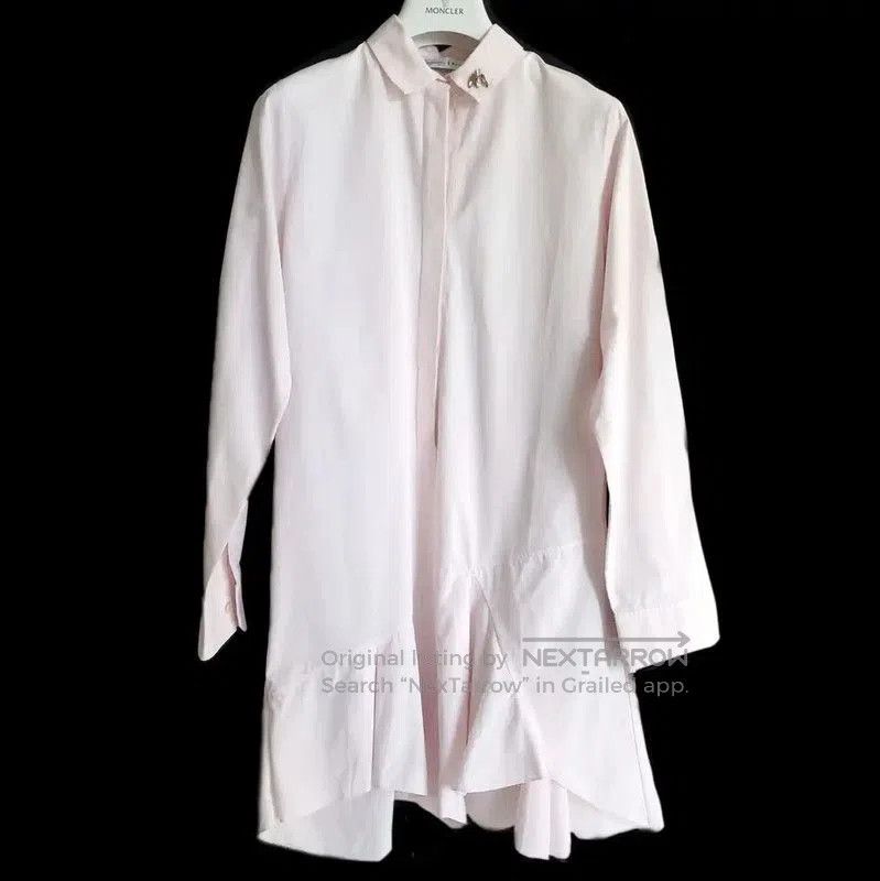 Dior Dior Pink Cotton Long Sleeve Dress XS . Size XS / US 0-2 / IT 36-38 - 1 Thumbnail