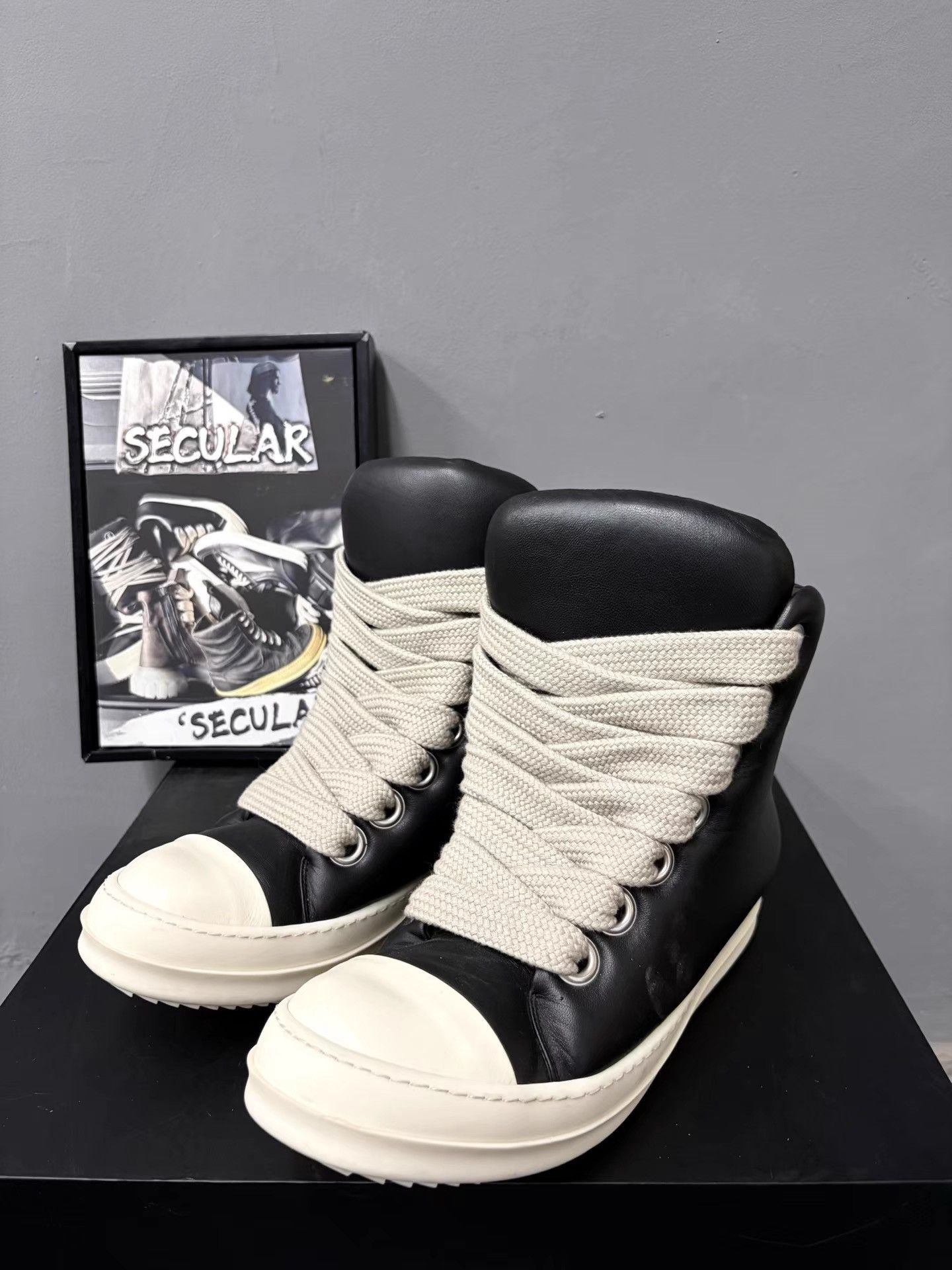Rick Owens RickOwens Mainline Puff High-top Sneakers K34 Size US 8 / EU 41 - 1 Thumbnail