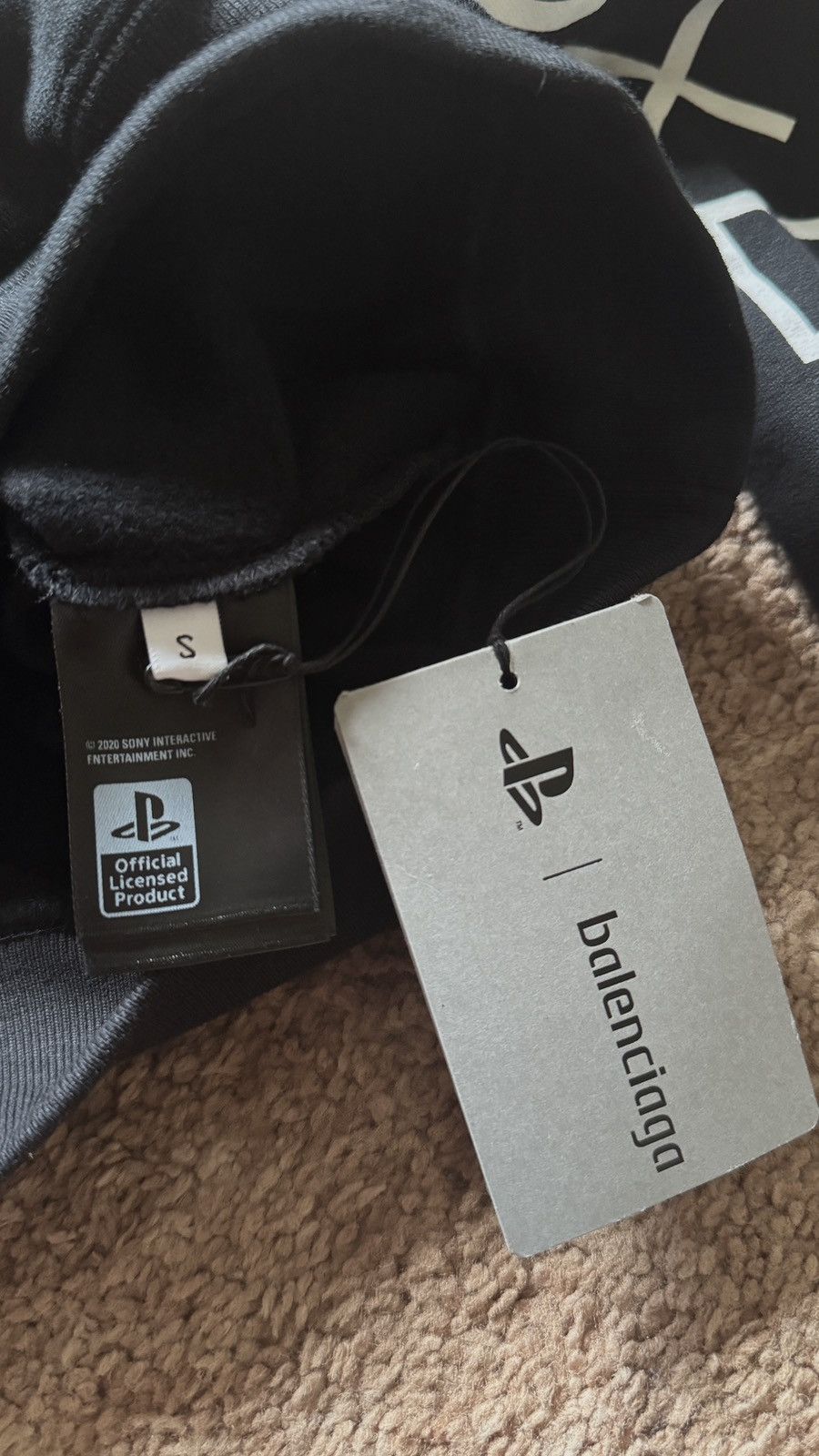 Balenciaga Balenciaga Ps5 Fitted Hoodie Size US S / EU 44-46 / 1 - 8 Thumbnail