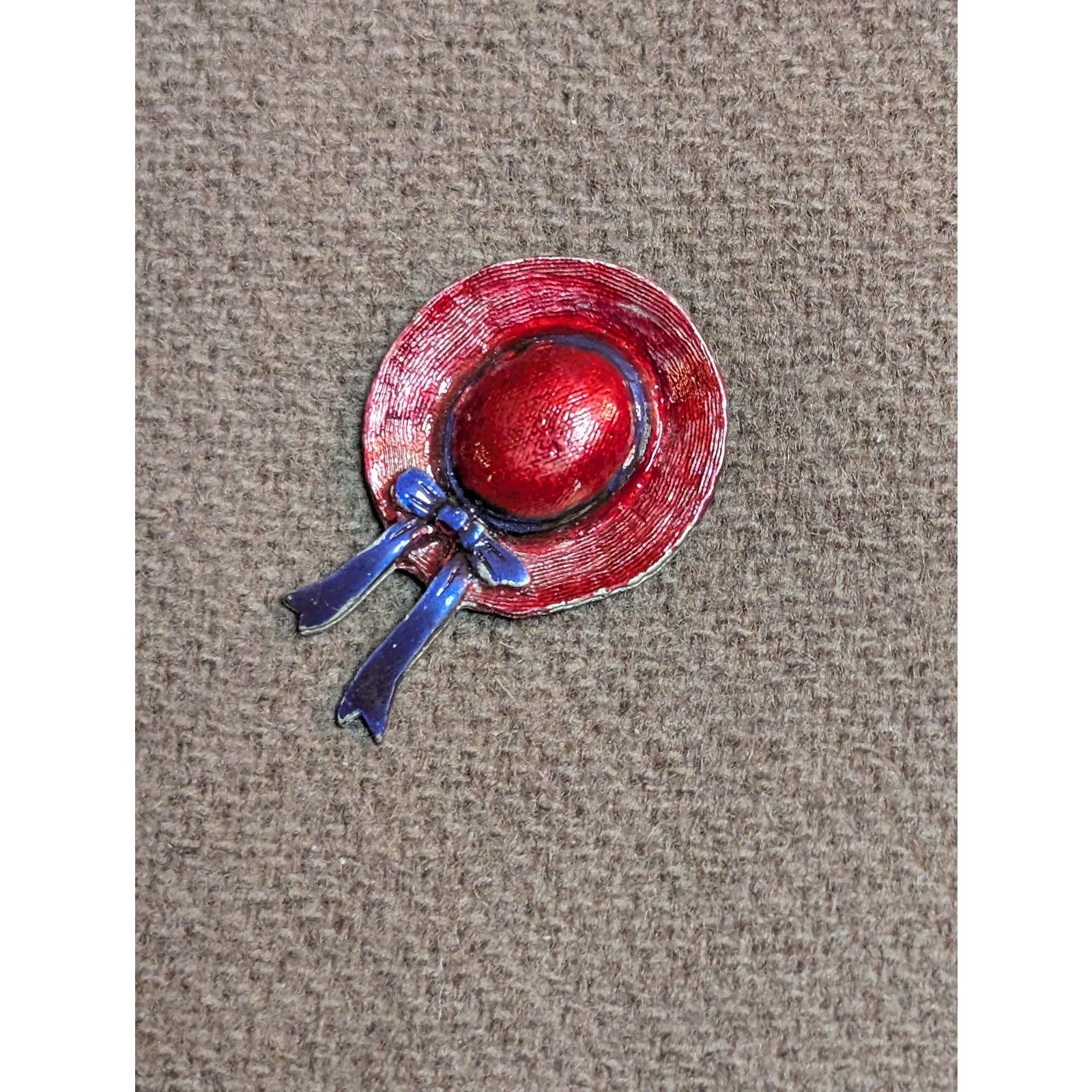 Vintage Cute VTG 1990s Jonette Jewelry Red Hat Society Lapel Pin Size ONE SIZE - 2 Thumbnail