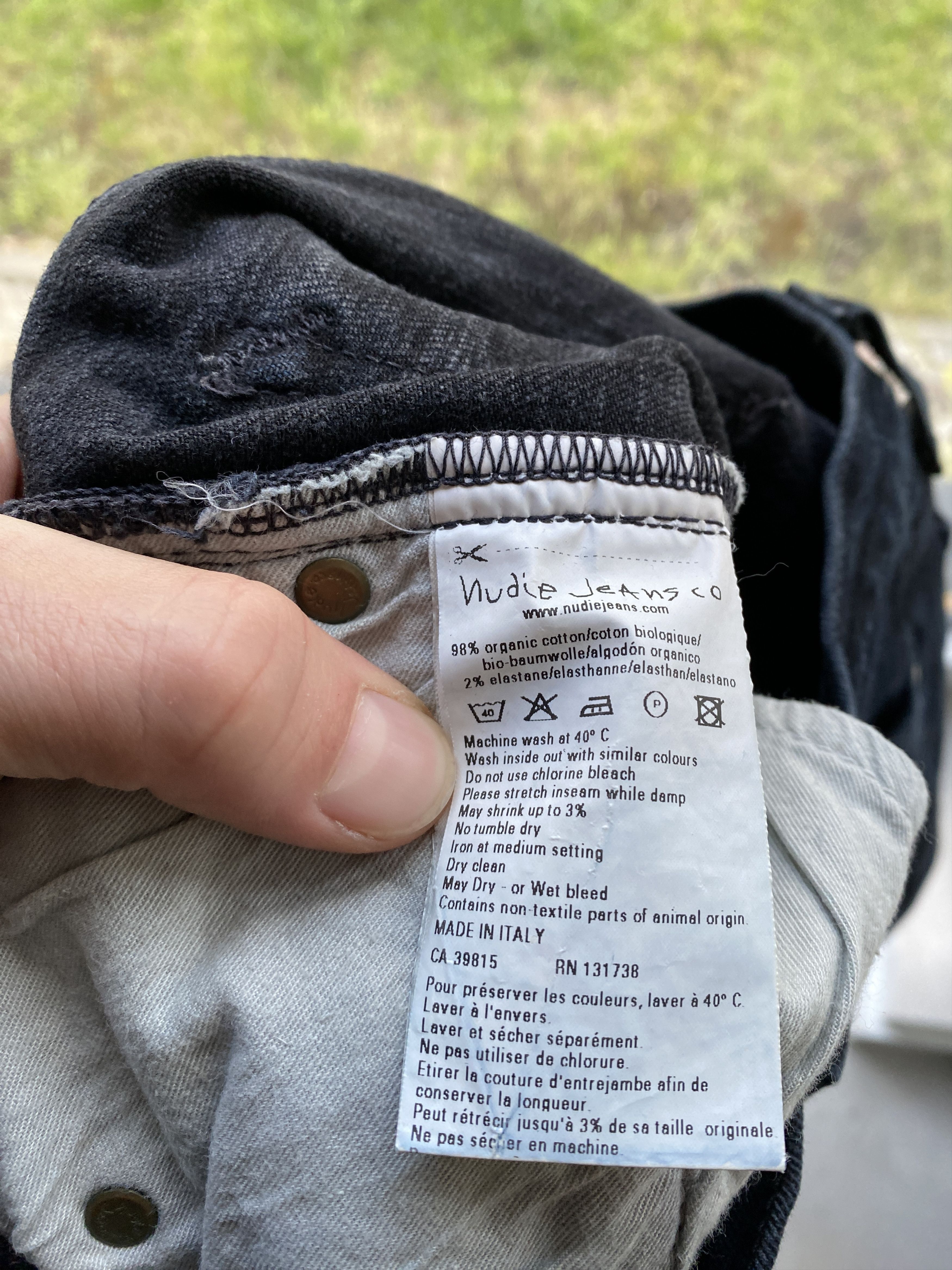 Nudie Jeans Nudie Jeans High Kai Org. Black denim jeans size W 30 L 34 Size US 30 / EU 46 - 8 Thumbnail