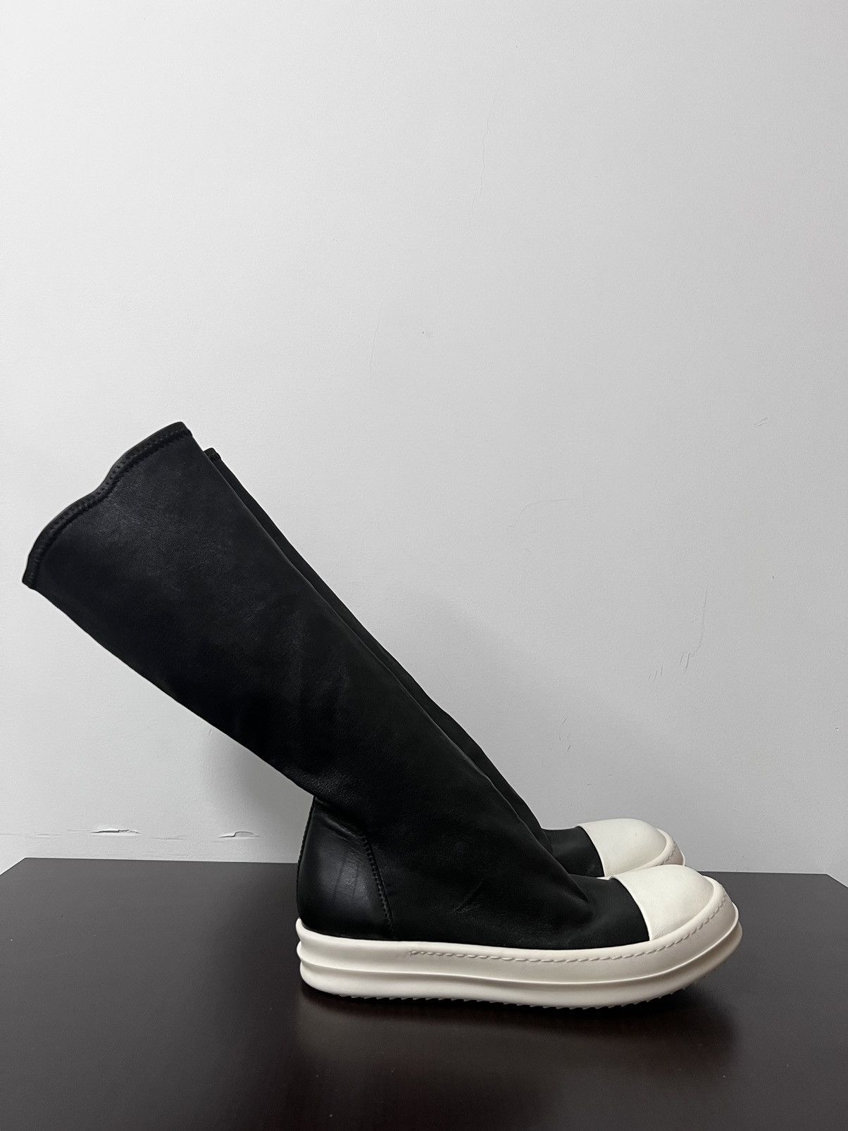Rick Owens Rick owens mainline leather mid sock boots sz37 Size US 7 / IT 37 - 4 Thumbnail