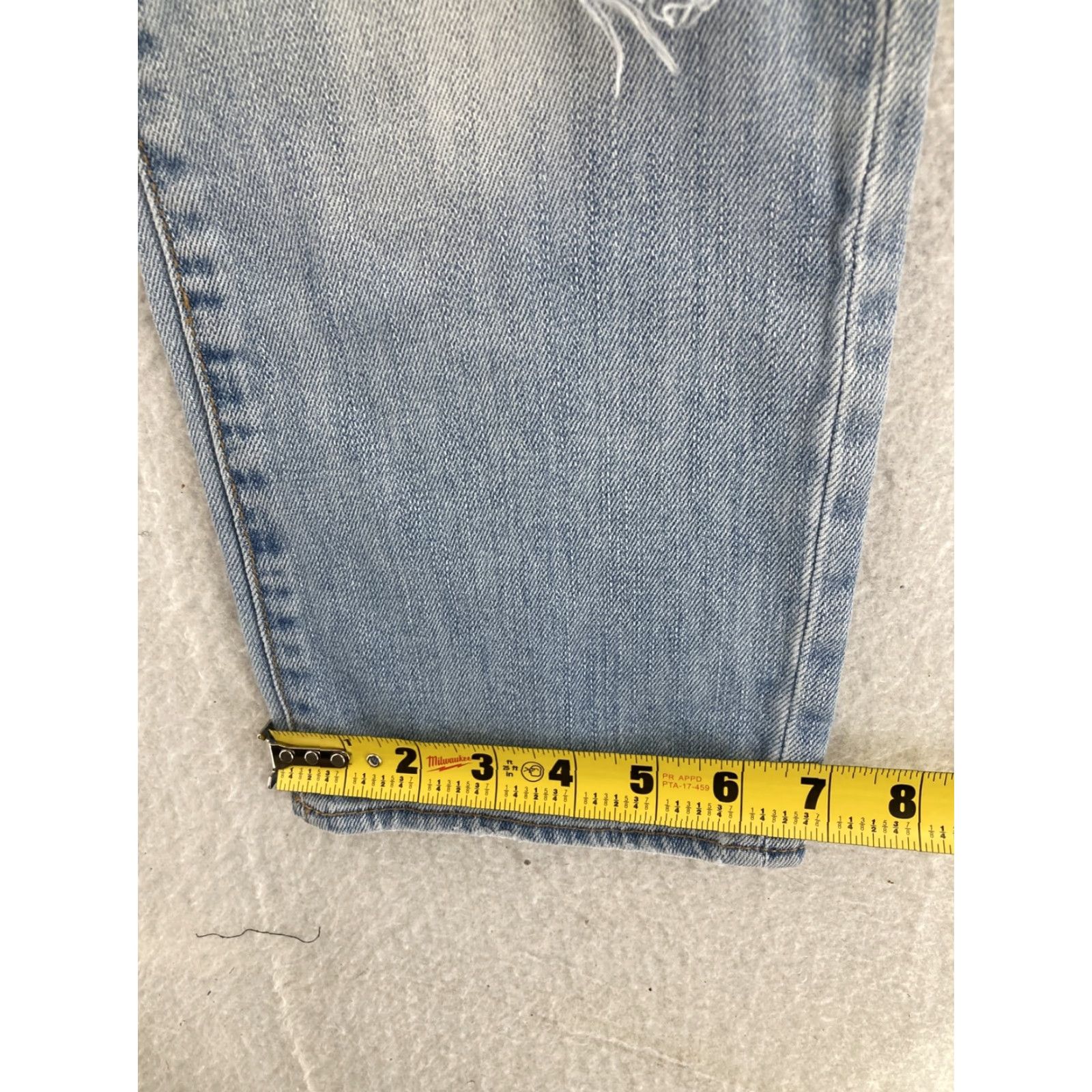American Eagle Outfitters American Eagle Outfitters Jeans Womens 4 Artist Stretch Crop Blue Denim Distressed Jegging Slim 30 Blue Women Jeans 4 Size 27" / US 4 / IT 40 - 7 Thumbnail