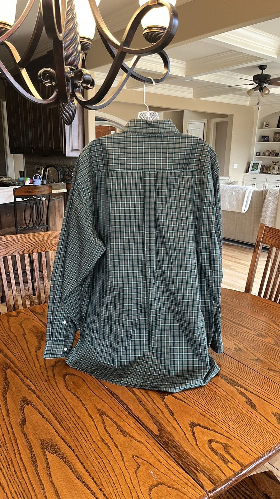 Jos. A. Bank Jos A Bank Dark Green Plaid Long Sleeve Button Down Size US L / EU 52-54 / 3 - 4 Thumbnail