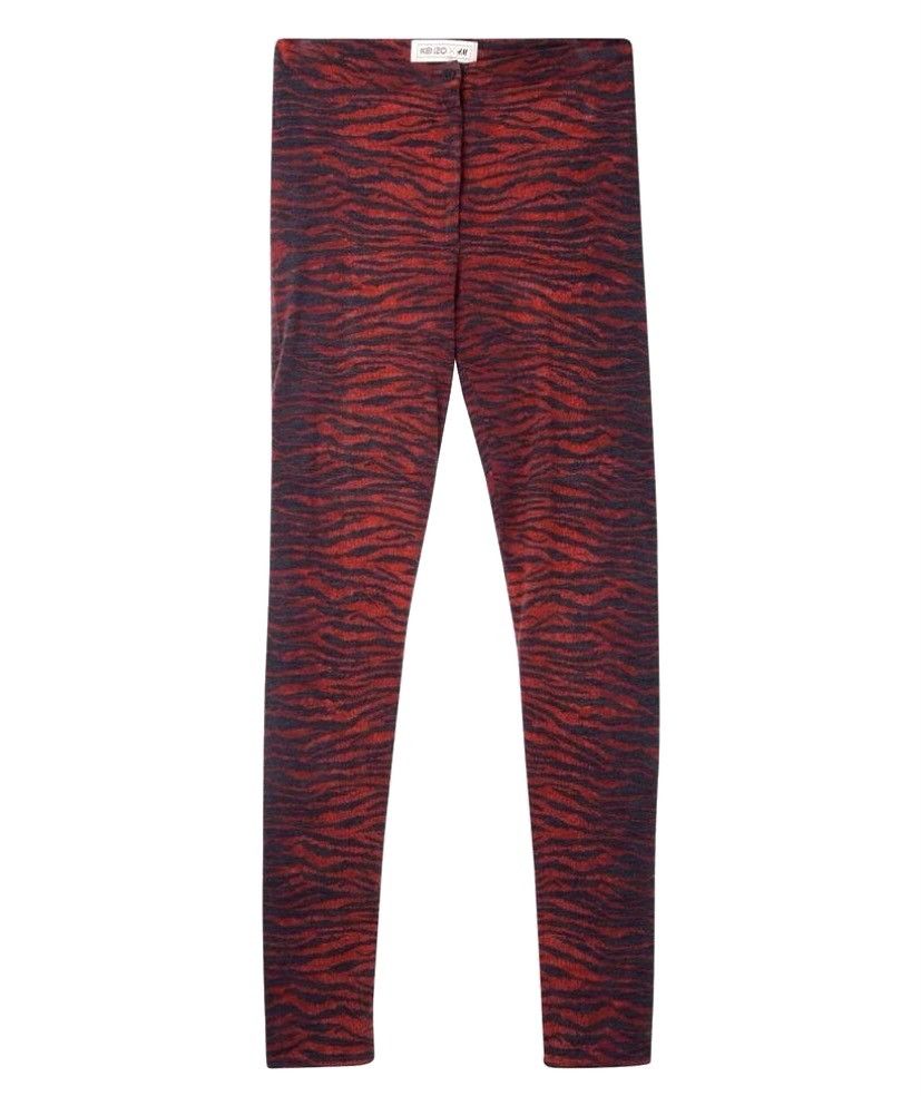 H&M × Kenzo Kenzo Paris Zebra Printed Wool Zip Leggings Pants Trousers Size US 27 - 1 Thumbnail