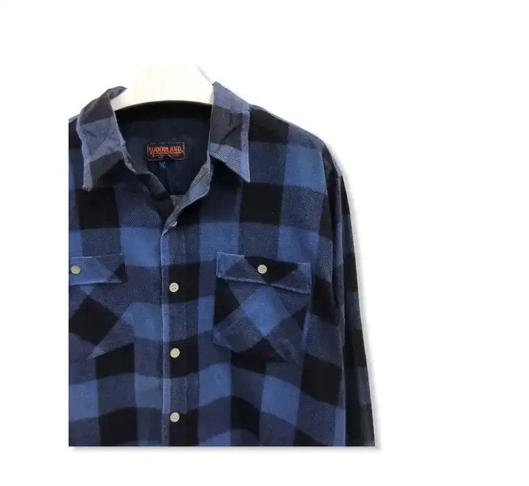 Flannel × Vintage Vintage Woodland Plaid Tartan Flannel Shirt 👕 Size US M / EU 48-50 / 2 - 2 Thumbnail