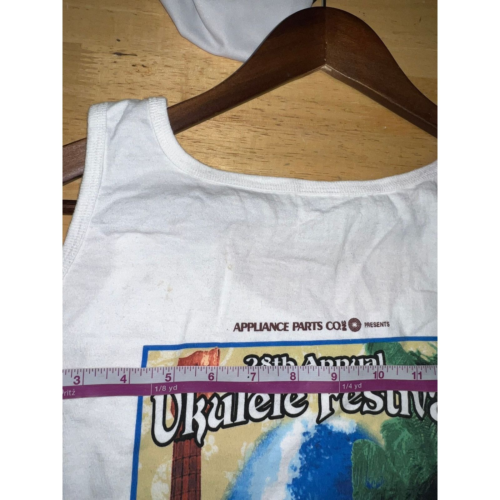Anvil Vintage Ukulele Shirt 28th Annual Festival Kapiolani Tank M Size M / US 6-8 / IT 42-44 - 8 Thumbnail