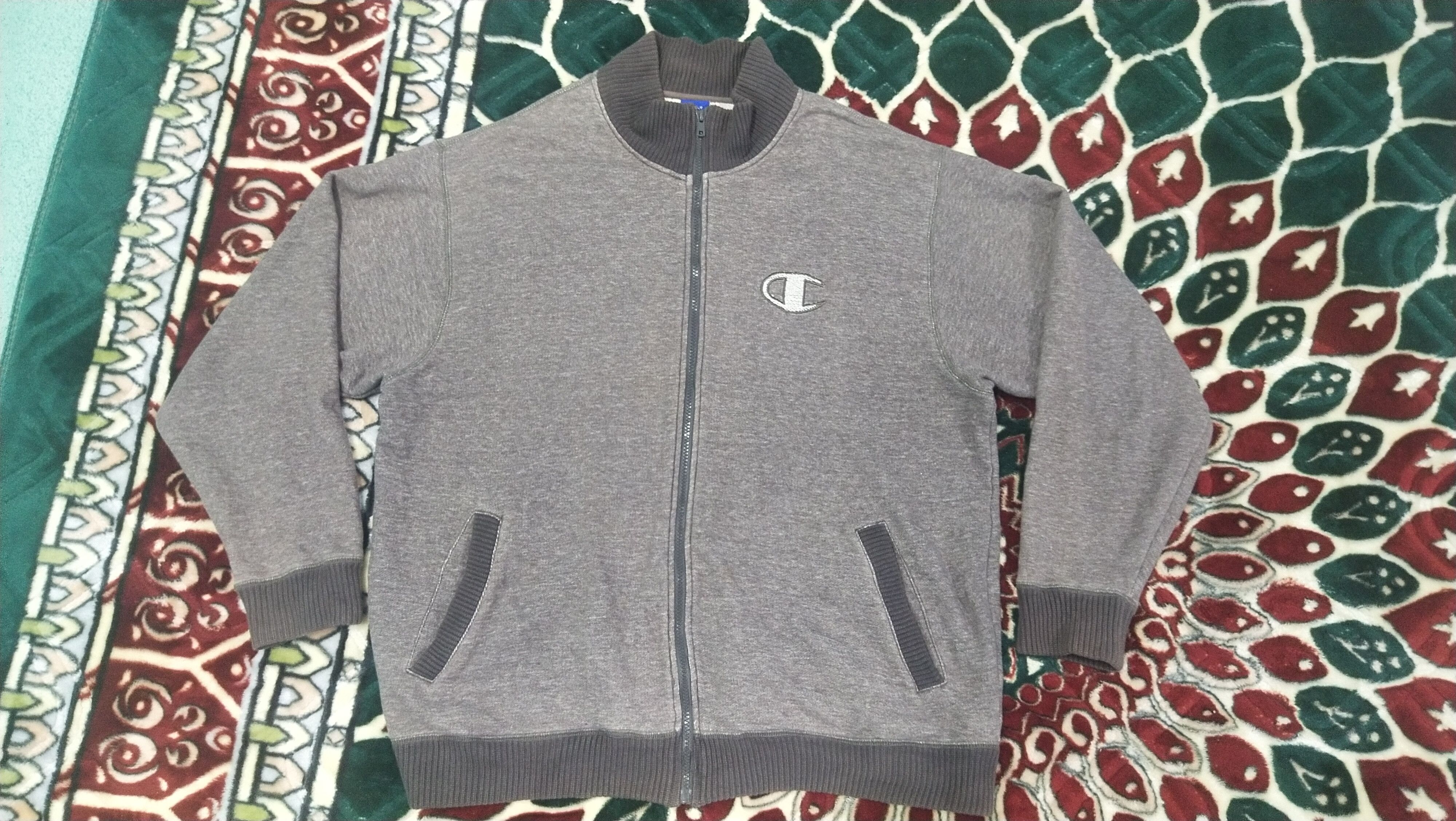 Champion × Vintage 🔥 Vintage Champion Brown Zip Up Sweater Size US XL / EU 56 / 4 - 1 Thumbnail