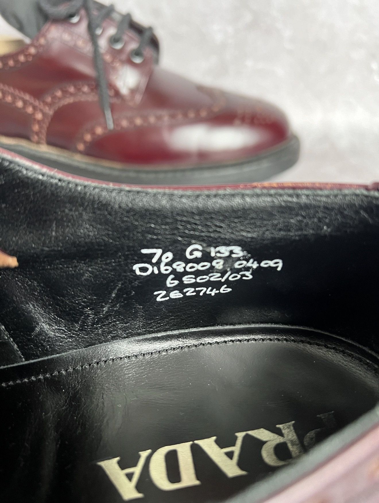 Prada PRADA FW 2009 Nylon Tongue Brogue Derby Shoes Leather Size US 8 / EU 41 - 7 Thumbnail