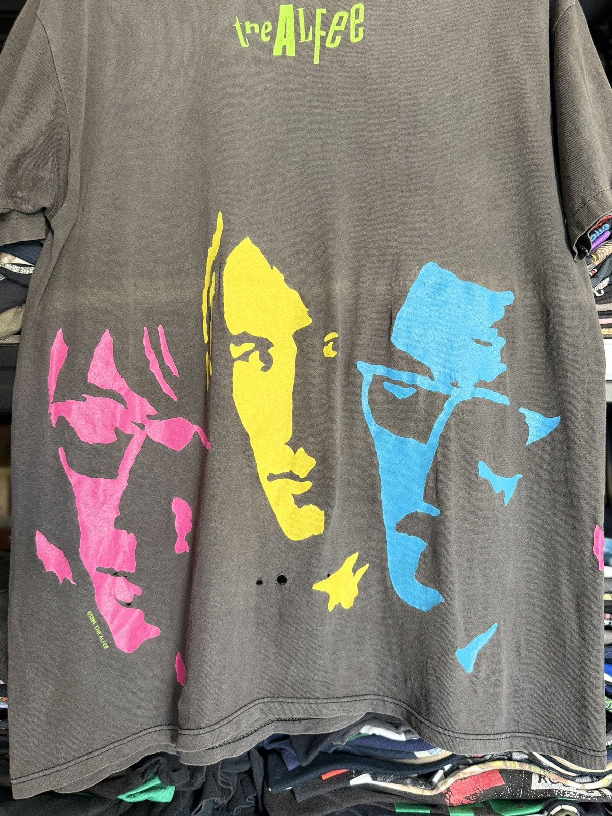 Band Tees Thrashed Vintage 90s The Alfee Japanese Rock Band Brockum T Size US L / EU 52-54 / 3 - 8 Thumbnail