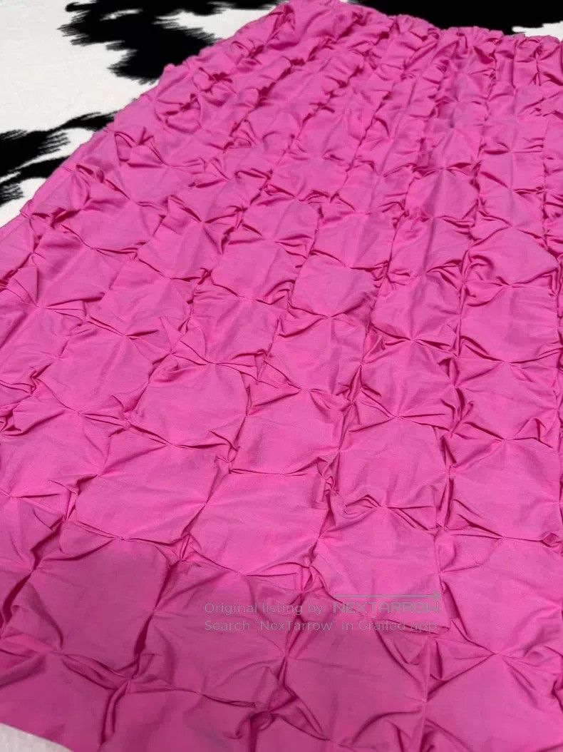 Issey Miyake Issey Miyake Pink Bubble Pleated Midi Skirt Size 25" / US 0 / IT 36 - 3 Thumbnail