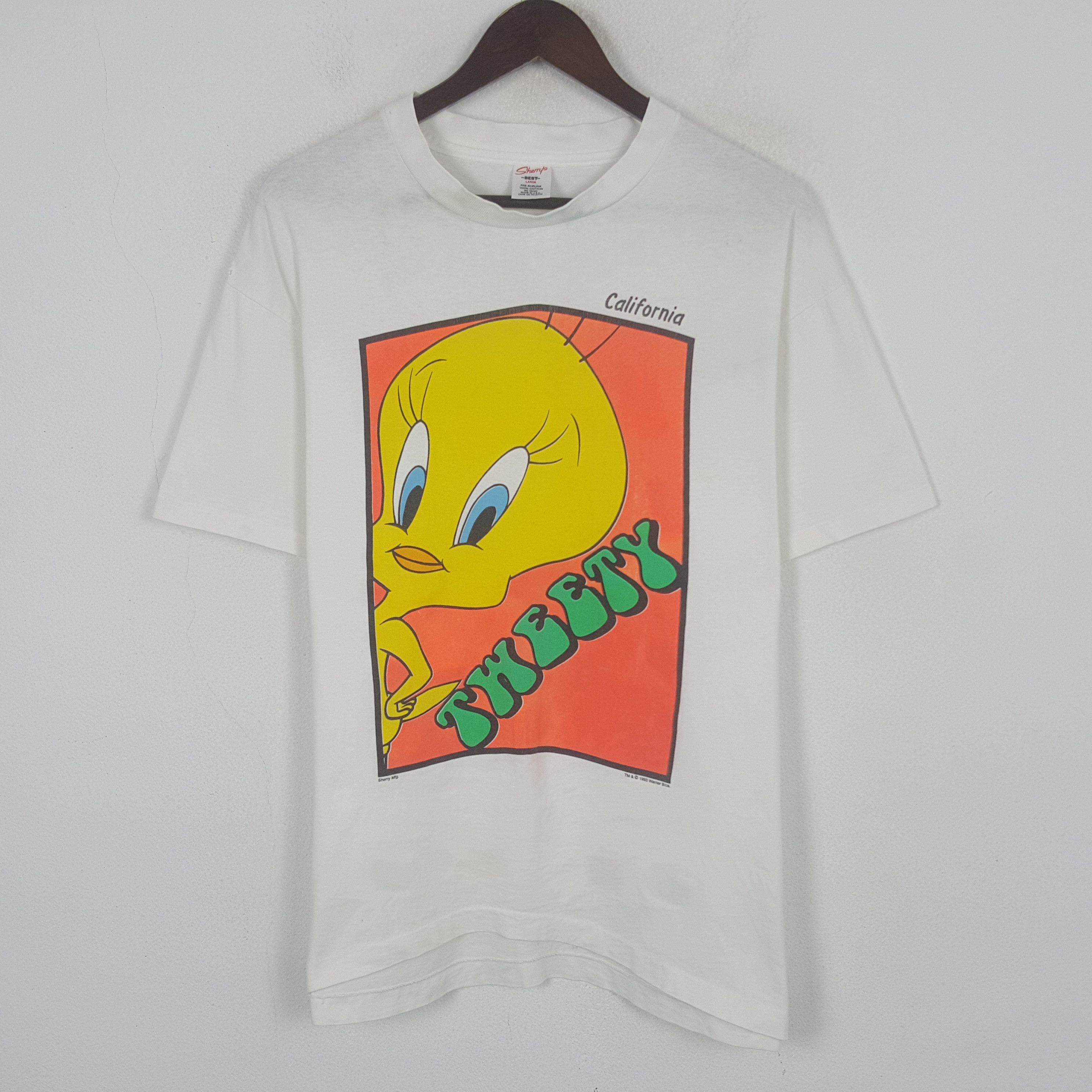 Disney Vintage California Tweety Cartoon Tshirt Size US L / EU 52-54 / 3 - 1 Thumbnail