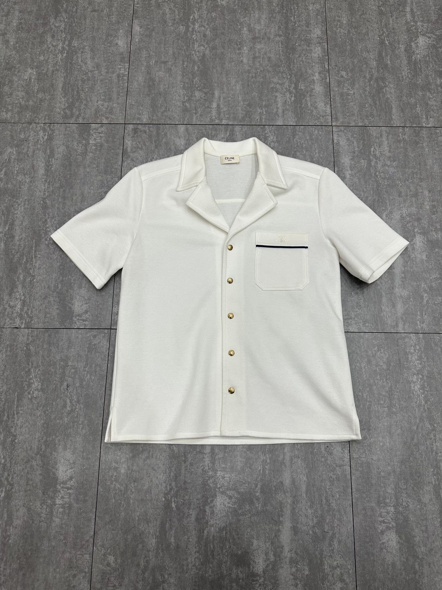 Celine Celine White Shirt s Men Size US S / EU 44-46 / 1 - 1 Thumbnail