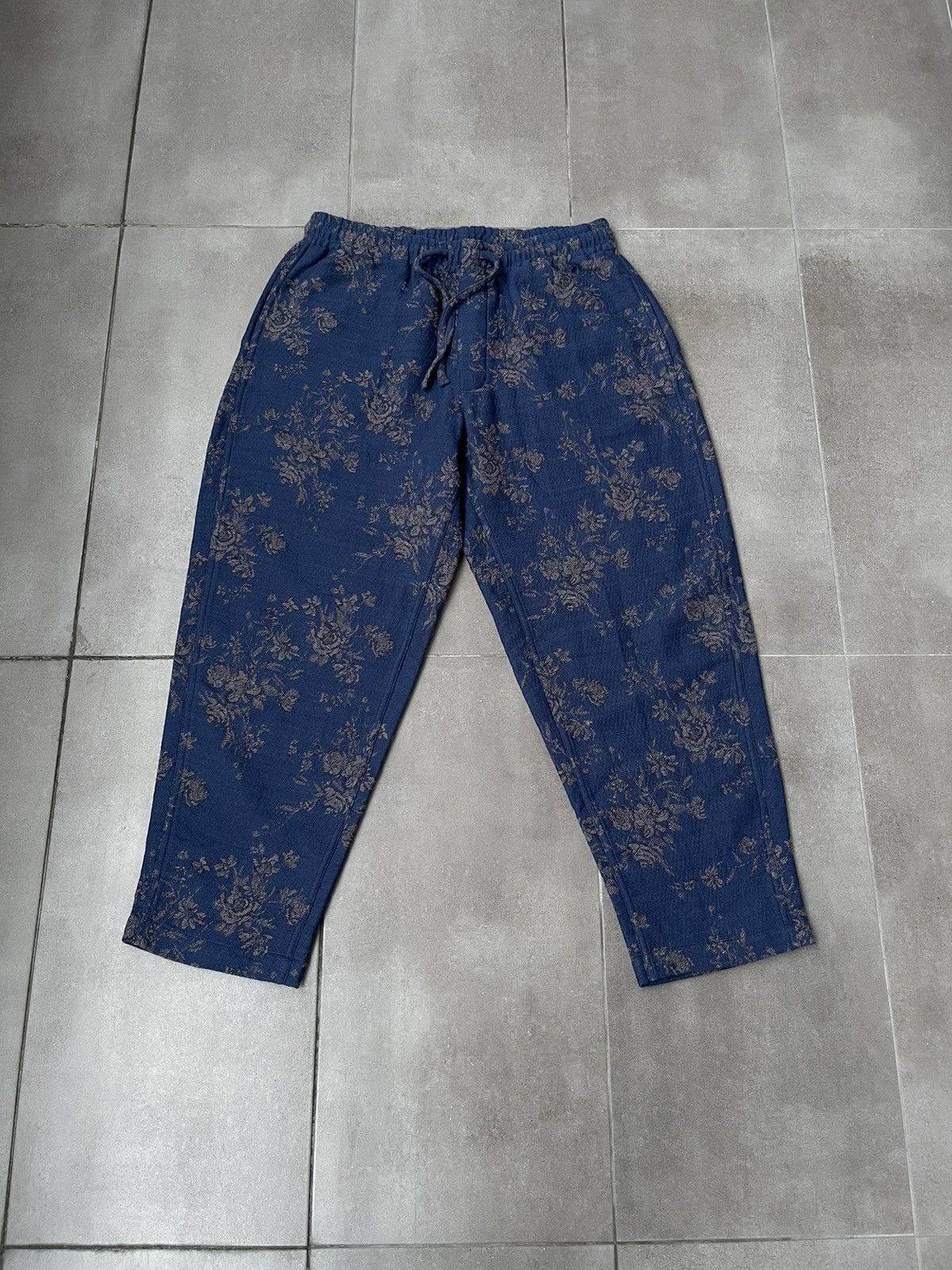 YMC !DS! SS23 YMC Alva Floral Navy Wool Casula Pants Size US 34 / EU 50 - 11 Thumbnail