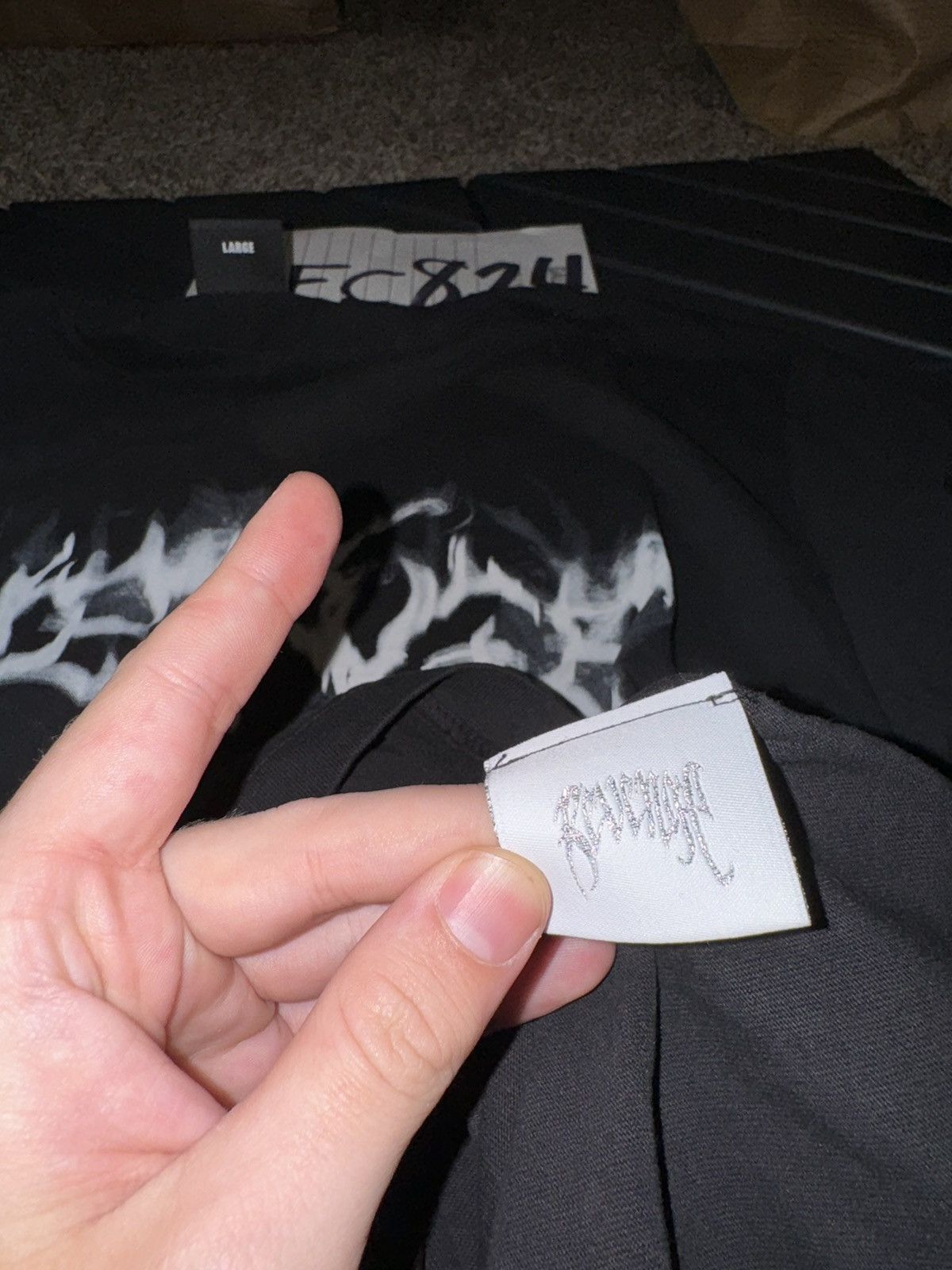 Revenge Revenge Smoke Lightning Logo Tee Size US L / EU 52-54 / 3 - 6 Thumbnail