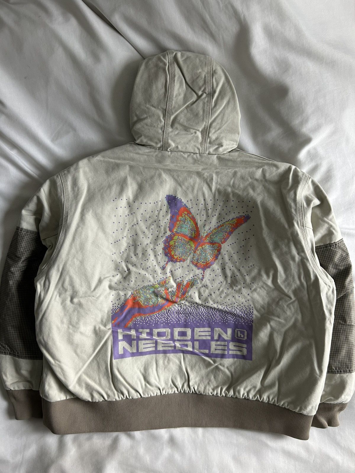 HIDDEN × Needles Needles Hidden NY Zipped Work Hoodie Jacket Butterfly Japan Size US S / EU 44-46 / 1 - 12 Thumbnail