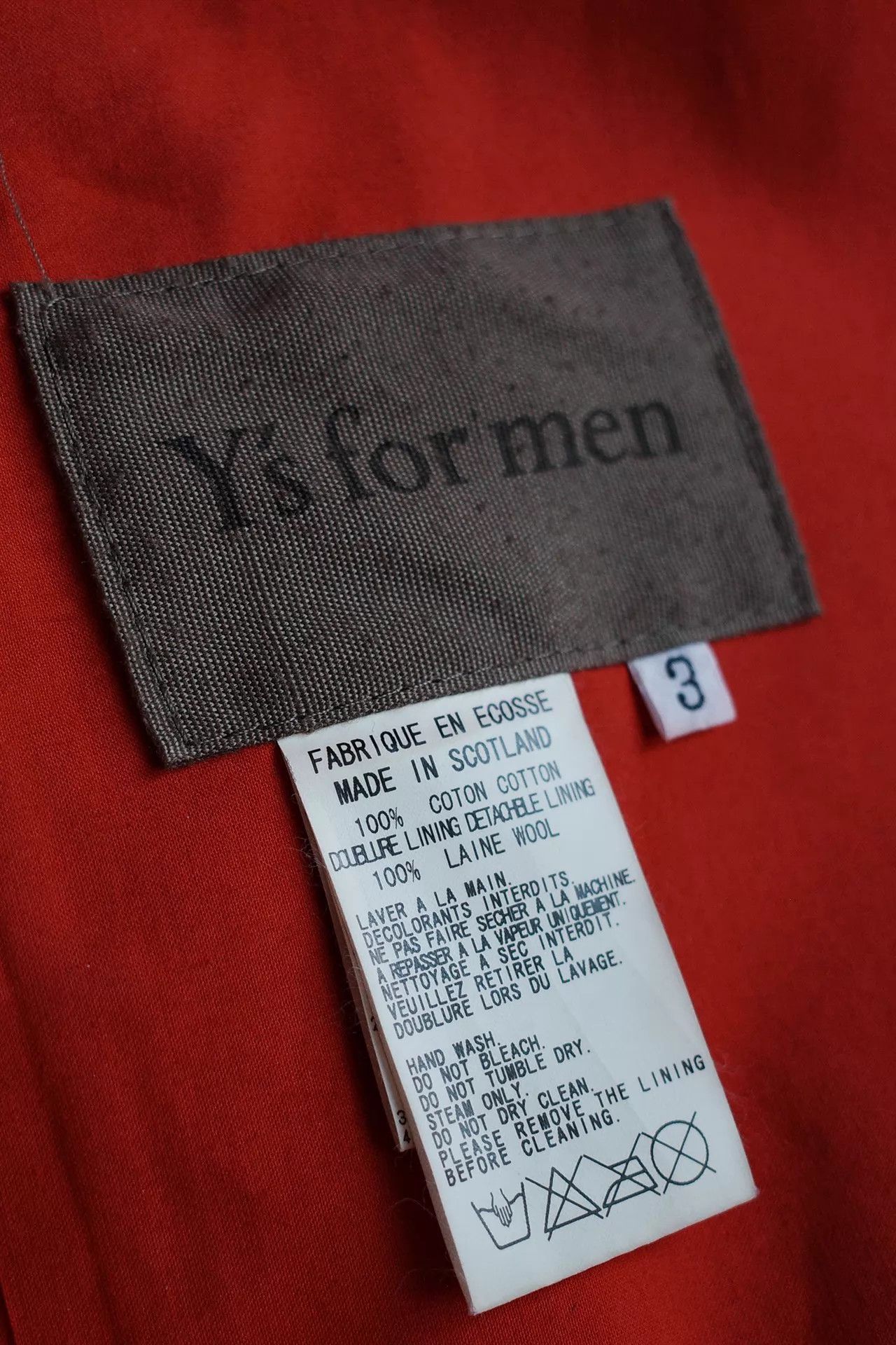 Y's for Men Y's Men's 80s Mackintosh Waterproof Jacket Size US L / EU 52-54 / 3 - 8 Thumbnail