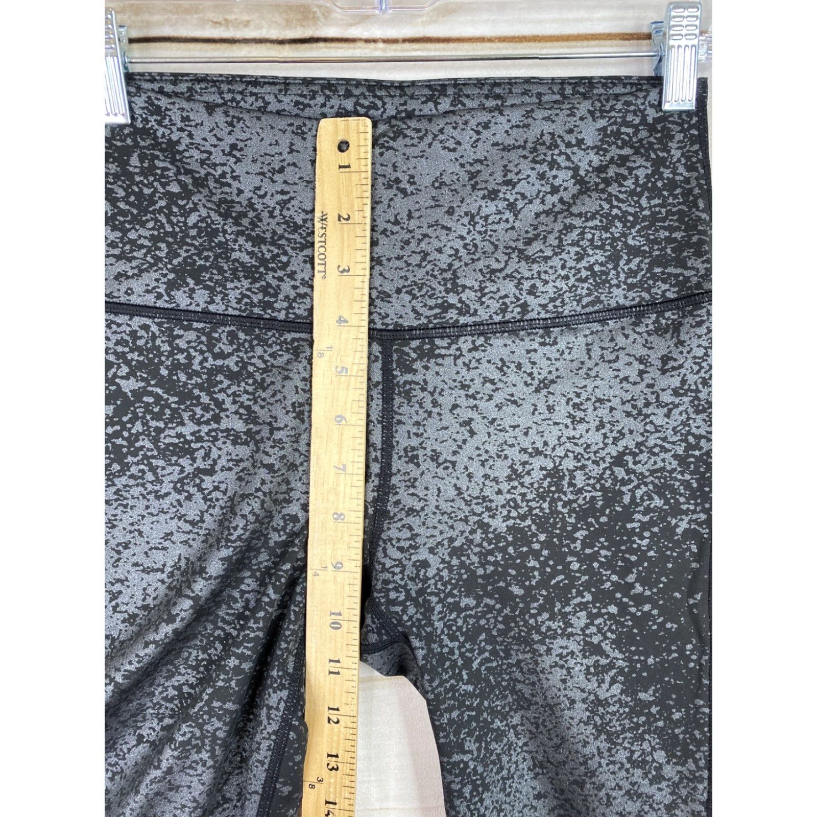 Vintage Mono B Leggings Women's S Gray Black Shimmery High Waisted Yoga Running NWT Leggings Size 28" / US 6 / IT 42 - 5 Thumbnail