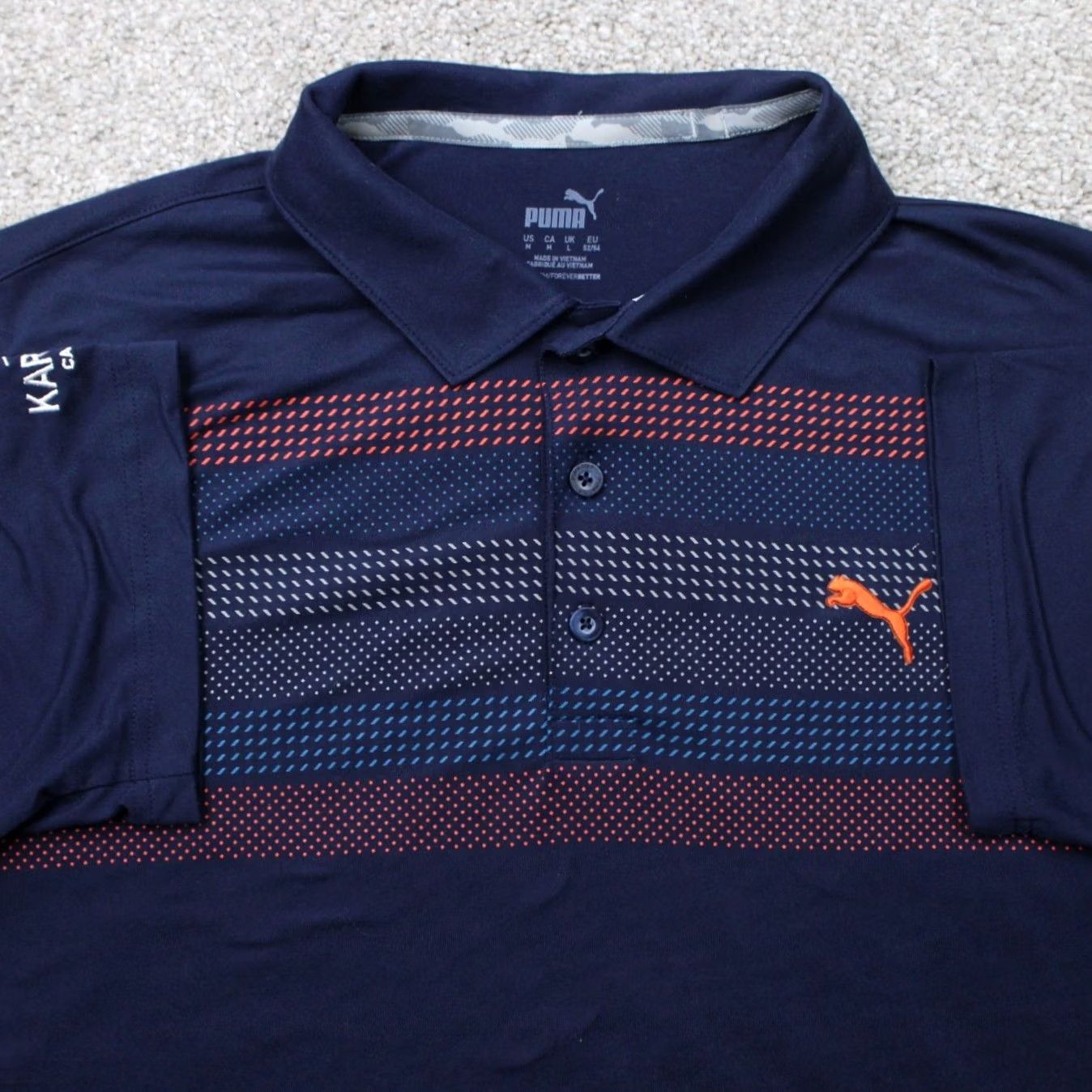Puma Puma Polo Shirt Mens Medium Blue/Orange Golf Dry Cell Poly Stretch Short Sleeve Shirt Size US M / EU 48-50 / 2 - 2 Thumbnail