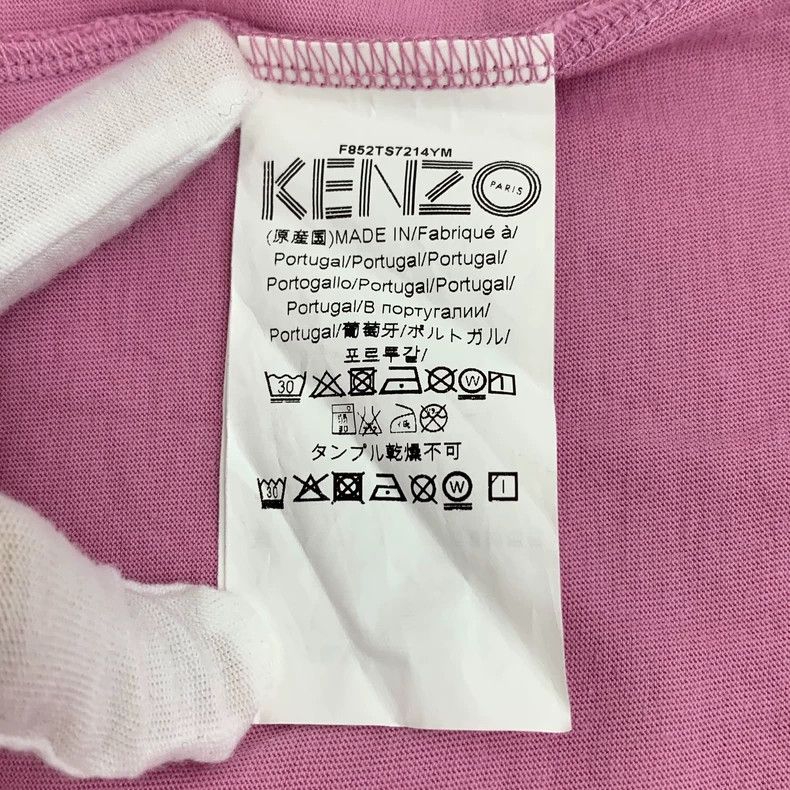 Kenzo KENZO Pink tiger printed cotton round neck short sleeve T- Size XL / US 12-14 / IT 48-50 - 6 Thumbnail