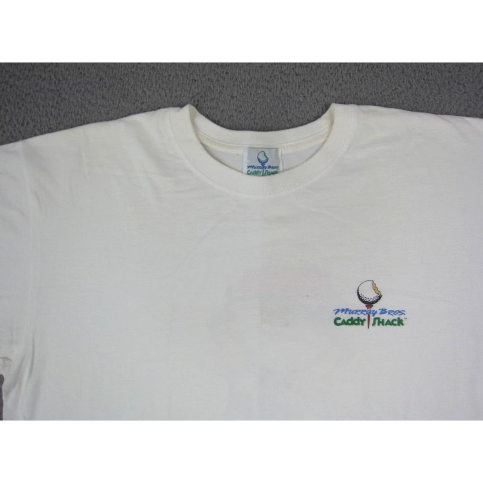 Bally VINTAGE Caddyshack Shirt Mens Large White Be The Ball Golf 90s Murray Bros Size US L / EU 52-54 / 3 - 7 Thumbnail