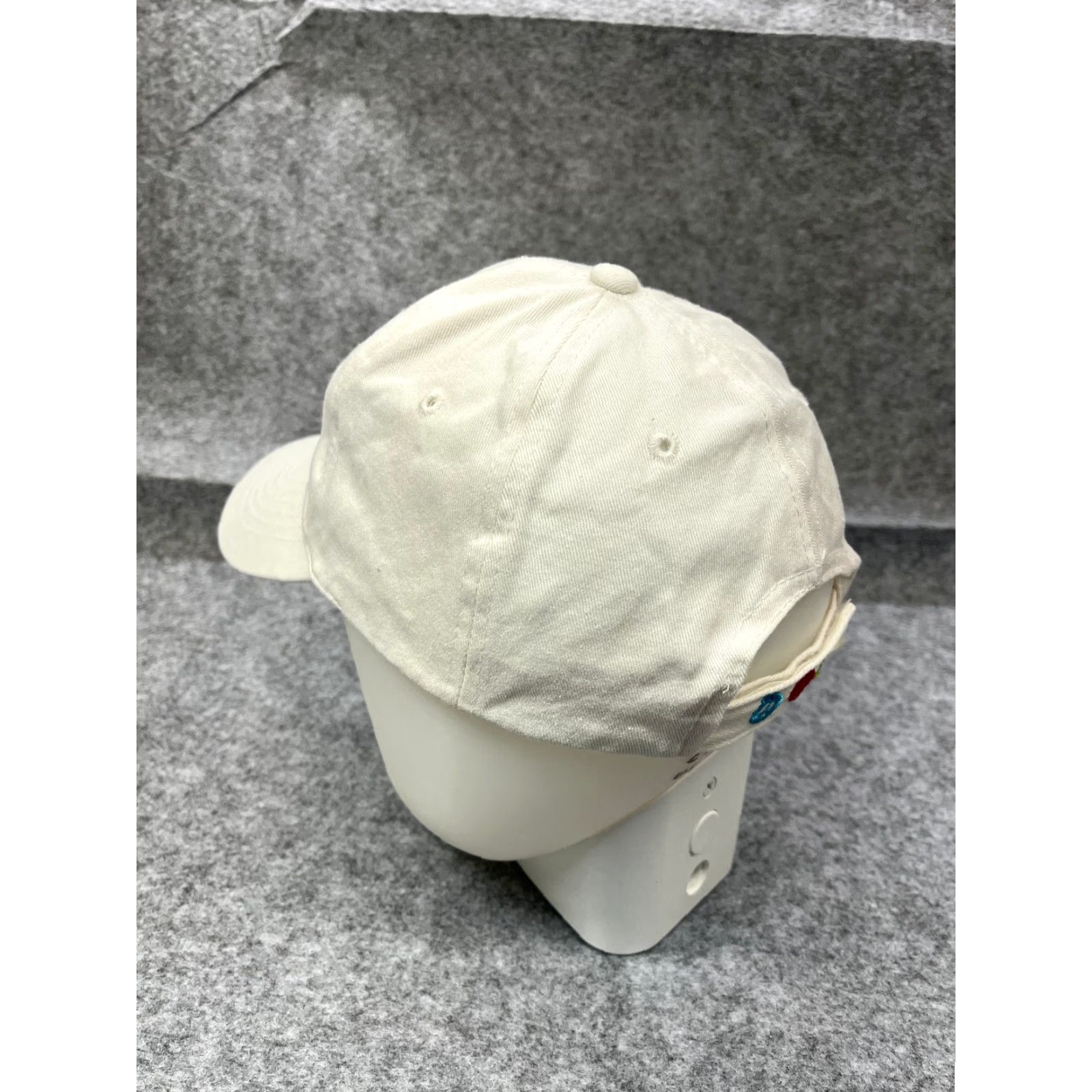 Vintage Peace Love Recycle Hat Cap Strap Back White One Size Adult 100% Cotton Size ONE SIZE - 5 Thumbnail