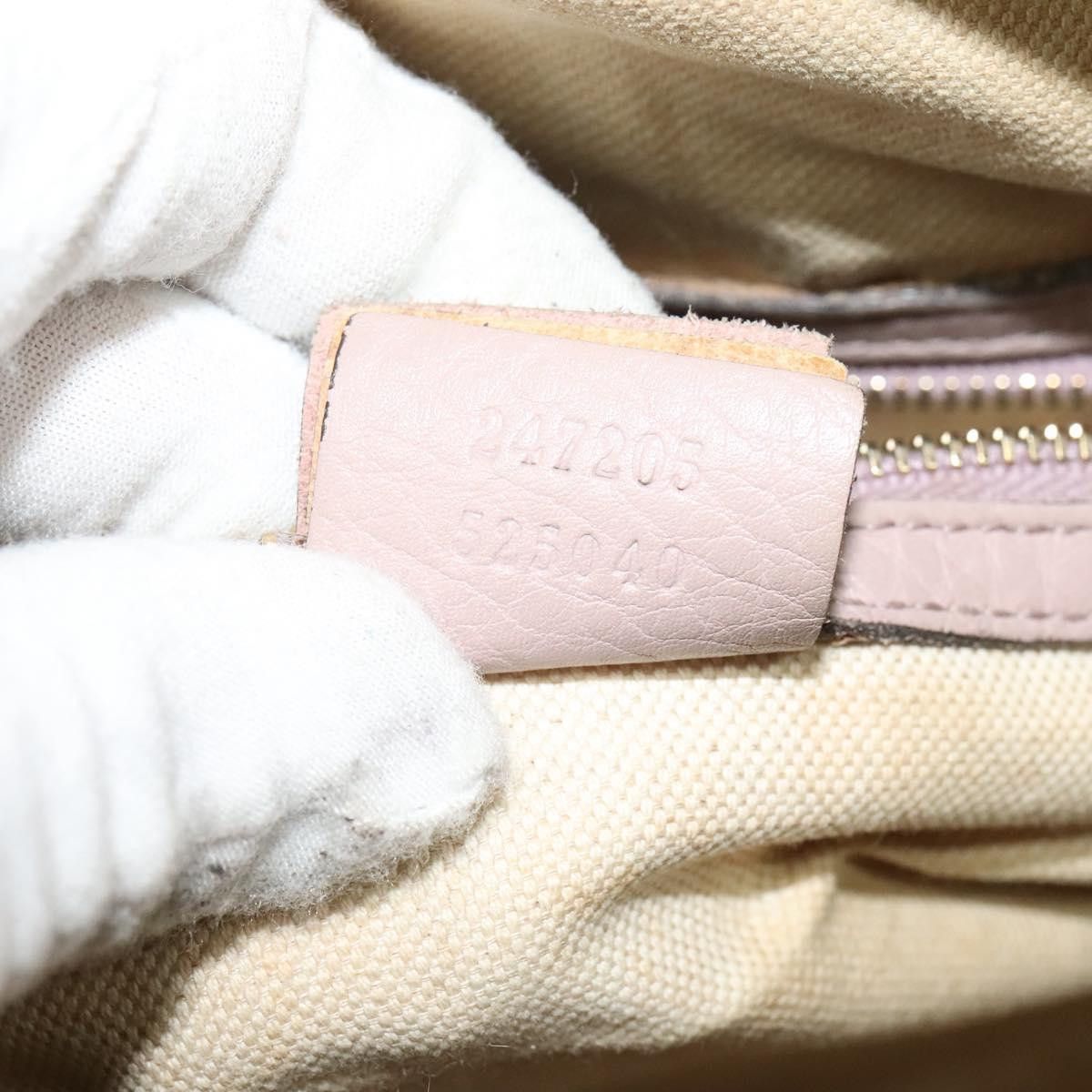 Gucci GUCCI GG Canvas Sherry Line Hand Bag Beige Gold Size ONE SIZE - 23 Thumbnail