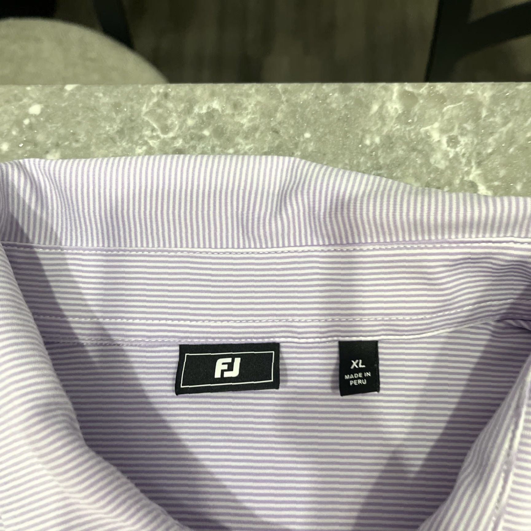 Footjoy FootJoy Polo Shirt Mens XL Purple Stripe Country Club 1952 Golf Activewear Multicolor Striped Shirt Size US XL / EU 56 / 4 - 3 Thumbnail