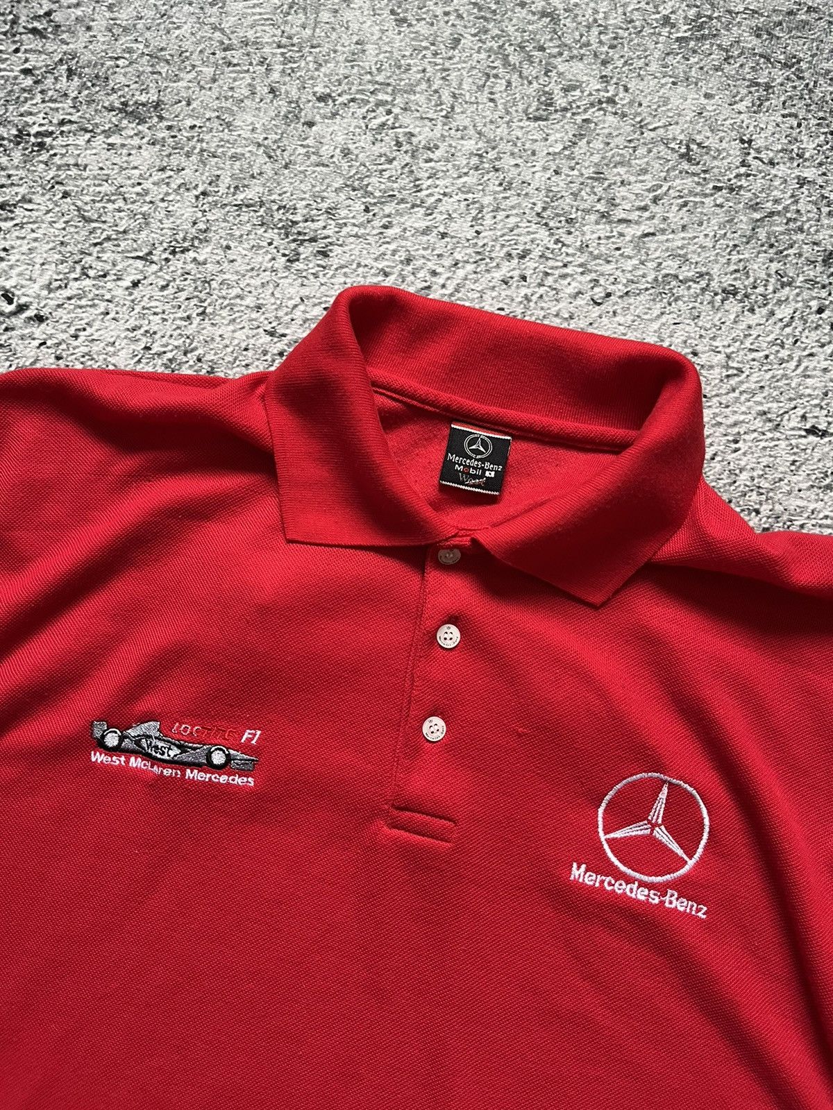 Mercedes-Benz × Vintage Vintage T-shirts West Mercedes- Benz Mc Laren Polo Y2K Size US L / EU 52-54 / 3 - 4 Thumbnail