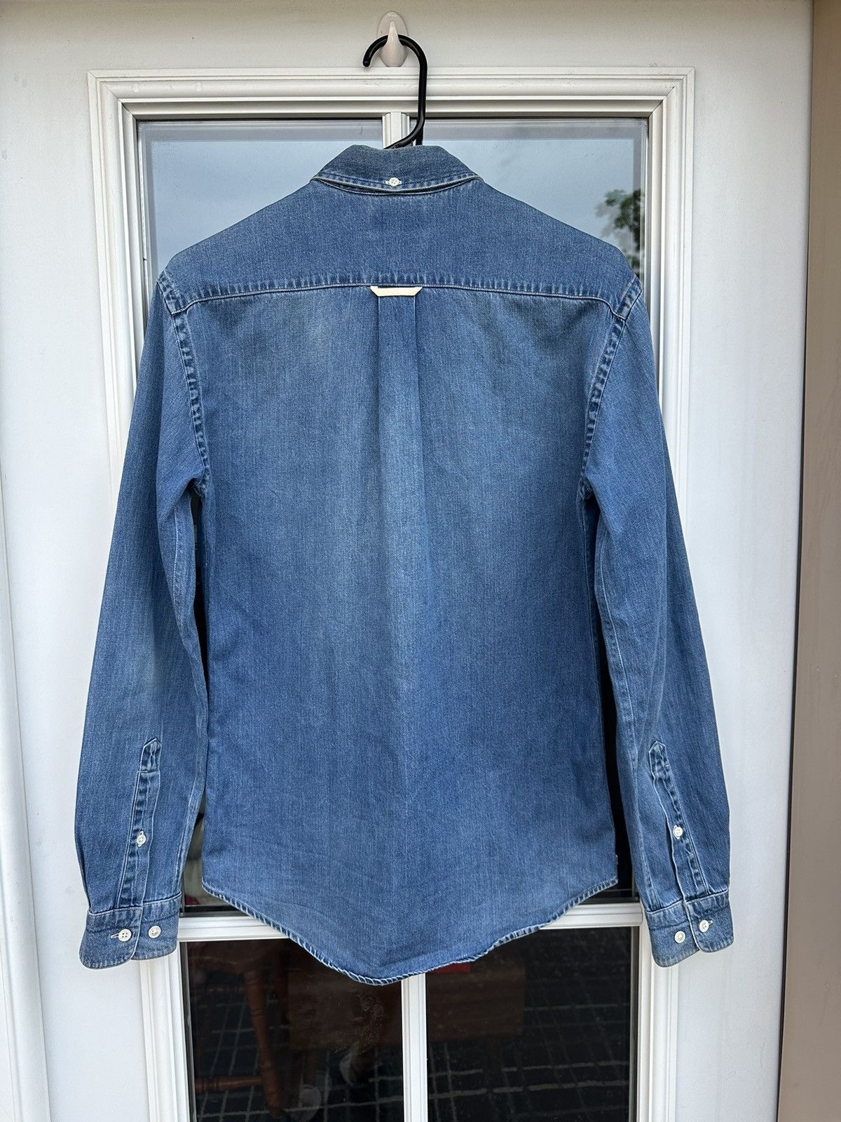 Acne Studios Acne Studios Bleached Denim Western Pocket Shirt Size US S / EU 44-46 / 1 - 5 Thumbnail