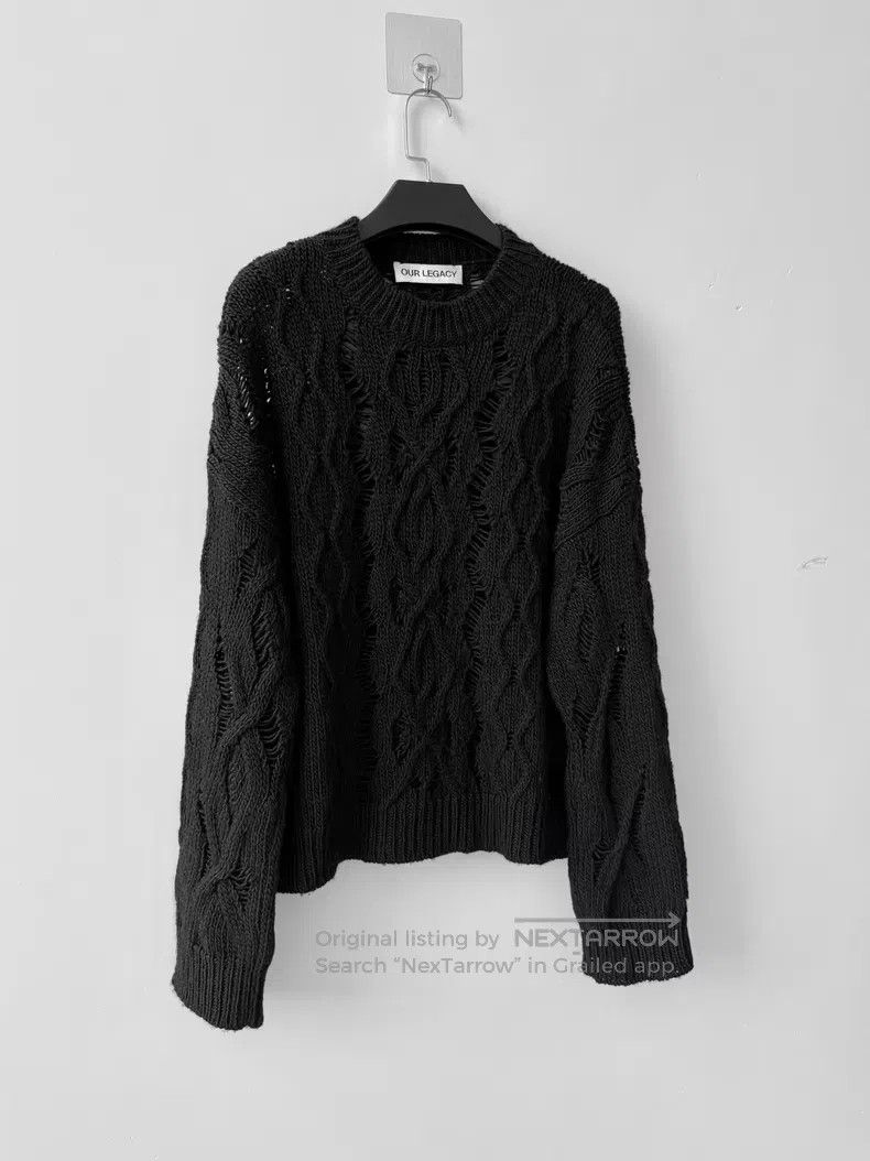 Our Legacy Lace-trimmed sweater