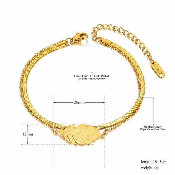 Other Women Stainless Steel Snake Chain Bracelet Size ONE SIZE - 4 Thumbnail