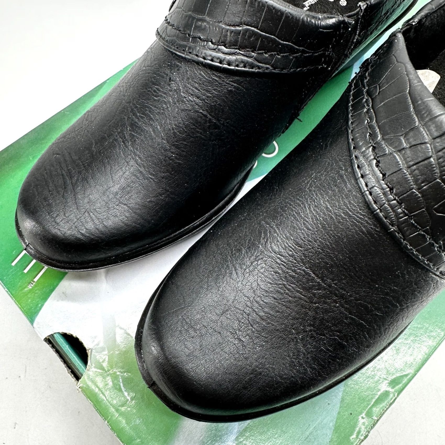 Vintage Easy Street Darcy Bootie Black Women's Size 6.5 N Leather Side Zipper New Size US 7 / IT 37 - 3 Thumbnail