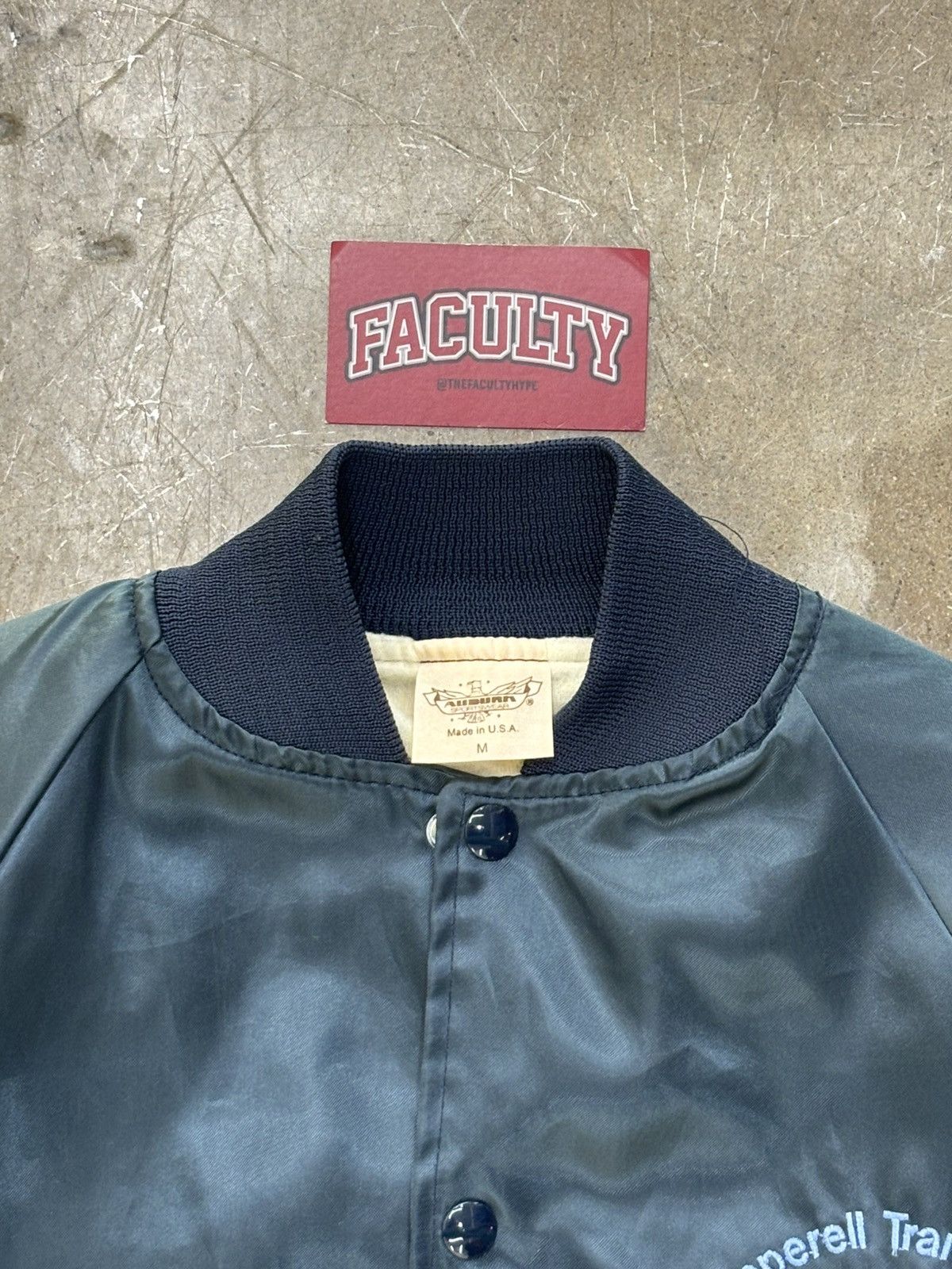Vintage Vintage Sandy Safe Driver Varsity Bomber Jacket Medium Size US M / EU 48-50 / 2 - 3 Thumbnail
