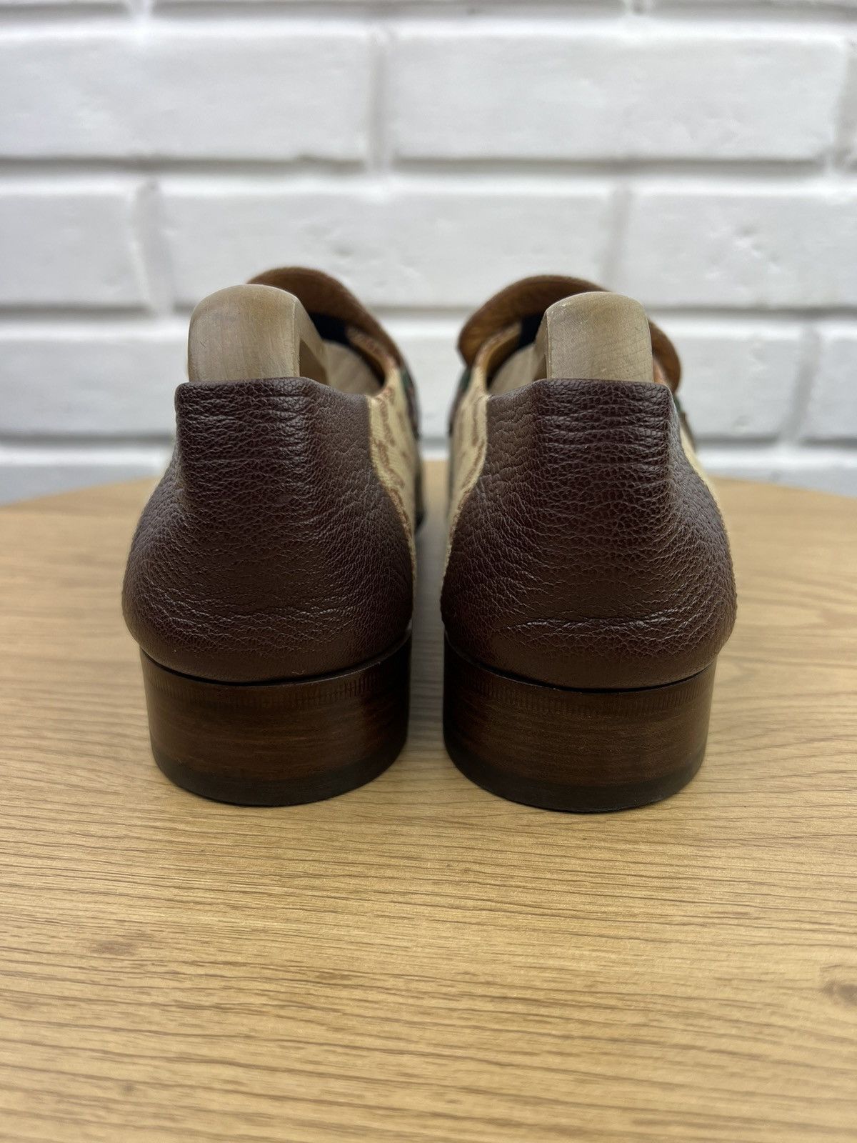 Gucci GUCCI Loafers Leather Shoes HORSEBIT Buckle GG Monogram Web Size US 9 / EU 42 - 9 Thumbnail