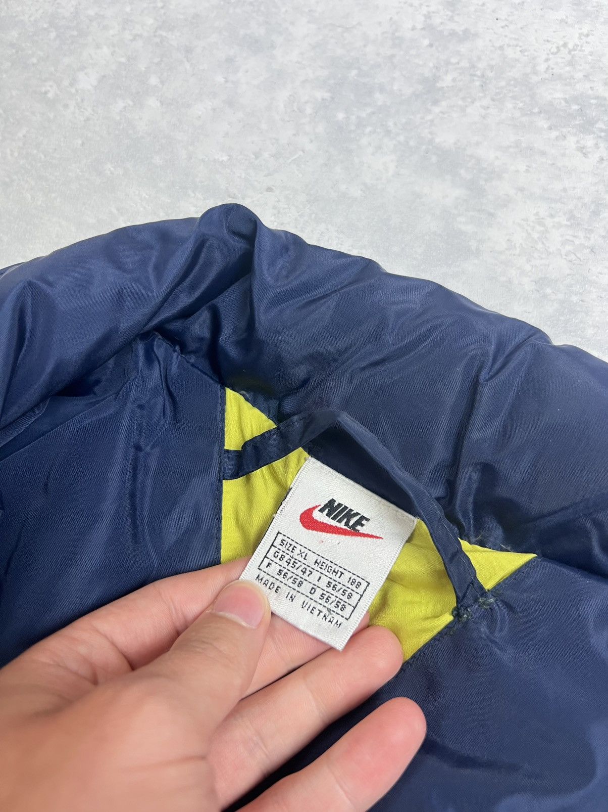 Nike 90s Nike Double Swoosh Vintage Y2K Oversized Puffer Jacket Size US XL / EU 56 / 4 - 6 Thumbnail