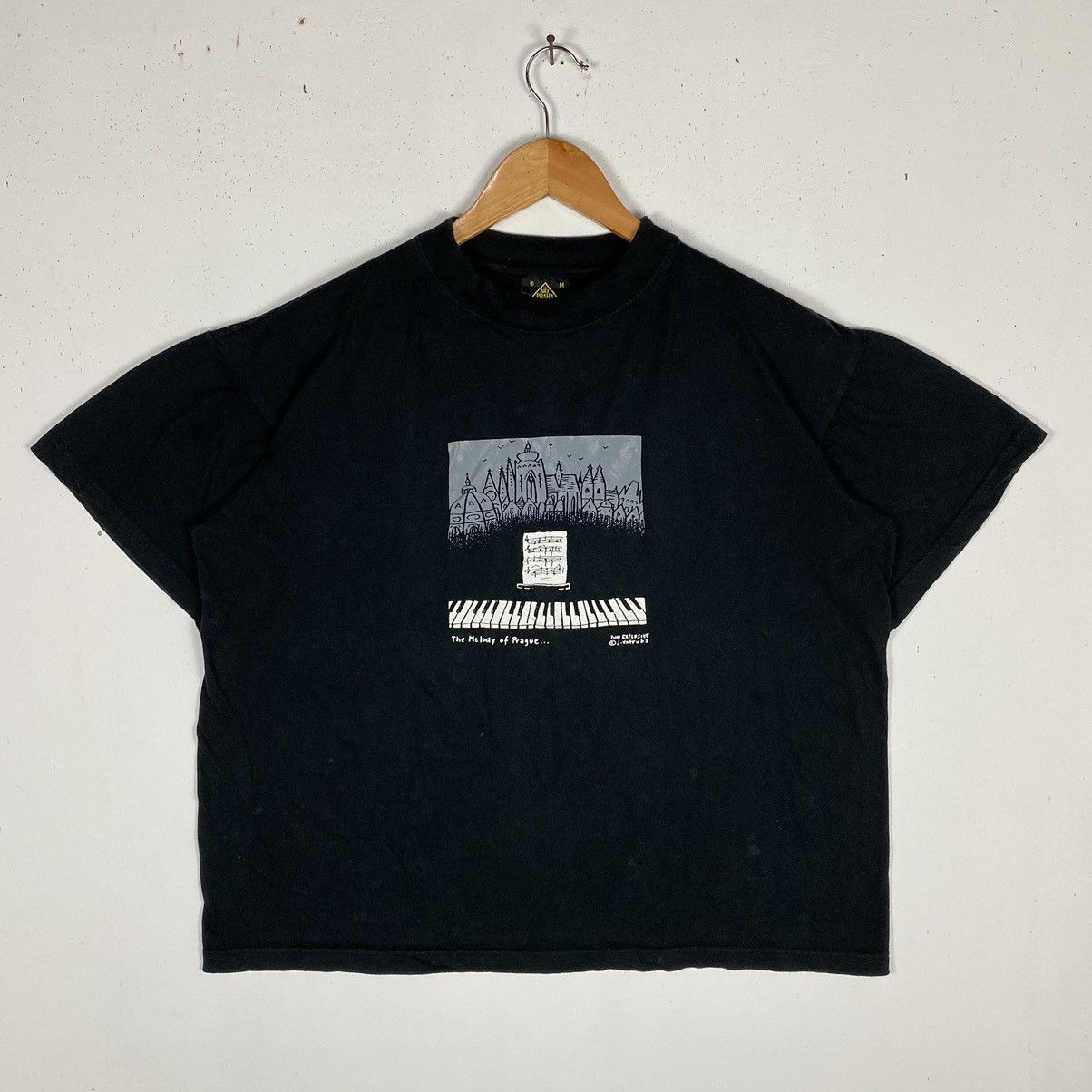 Vintage Vintage 90's JIRI VOTRUBA The Melody Of Prague Art Tee Size US M / EU 48-50 / 2 - 2 Thumbnail