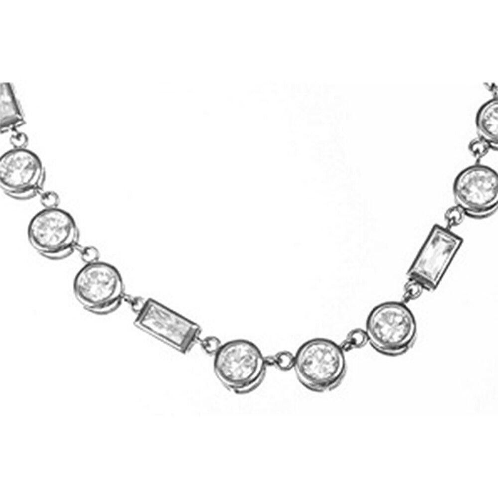 Designer Round and Baguette Bezel Set CZ Eternity Size ONE SIZE - 2 Thumbnail