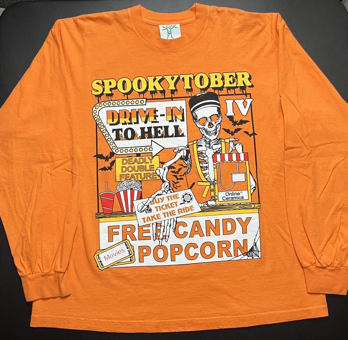Online Ceramics Online Ceramics Spookytober 4 Drive-in Movie Shirt Size US XL / EU 56 / 4 - 1 Thumbnail