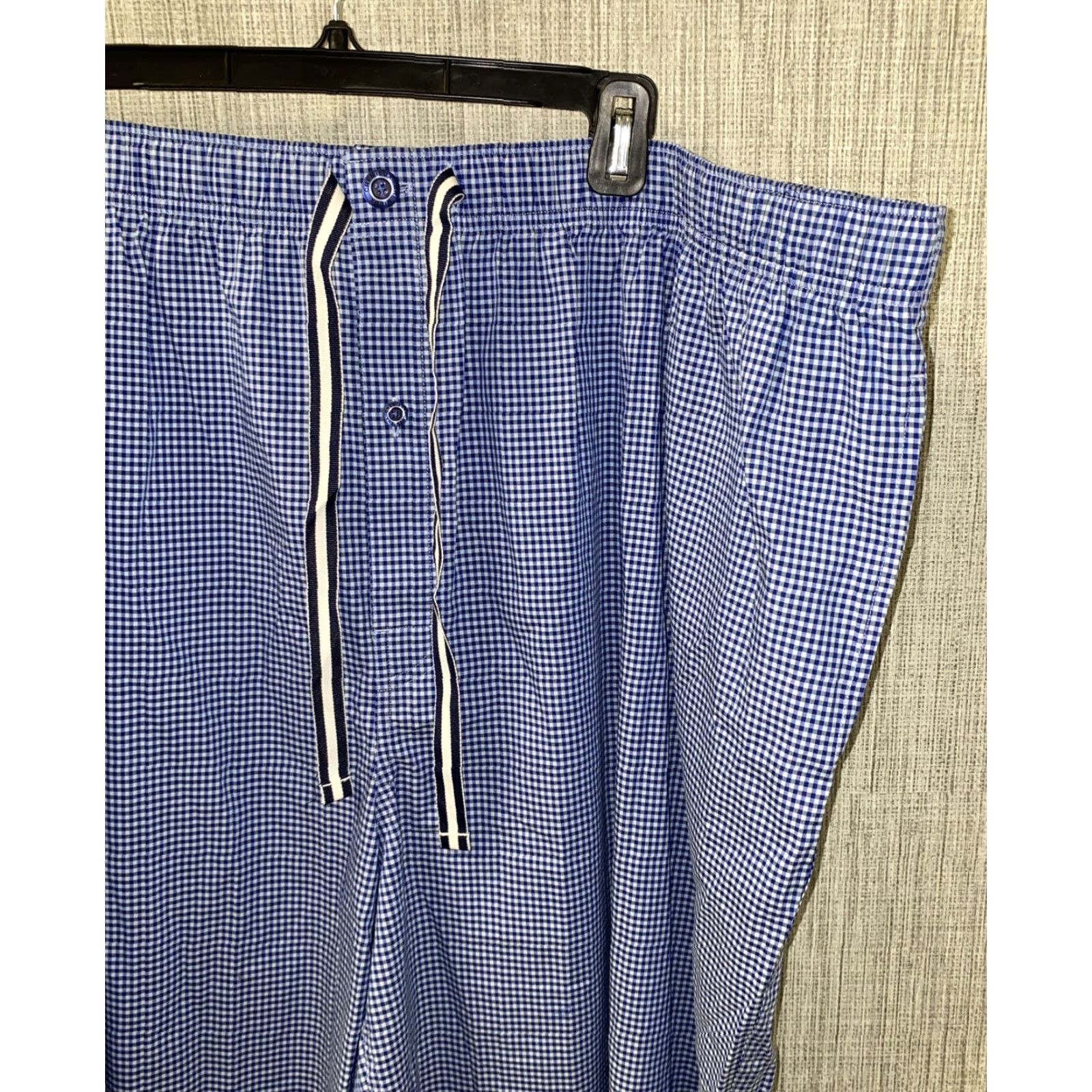 Cremieux Cremieux Loungewear Pajama Pants Mens Big & Tall 4XB Blue Checkered NWT Size US 39 - 2 Thumbnail