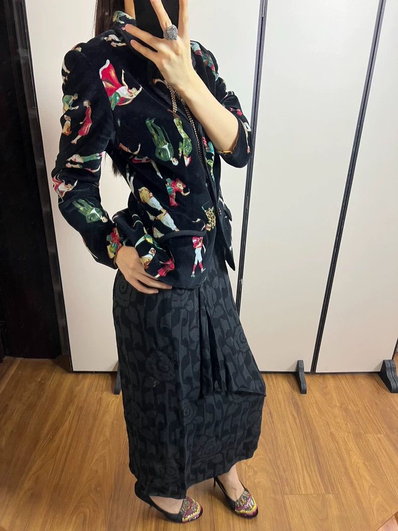 Kenzo KENZO Character Life Velvet Jacket Size XS / US 0-2 / IT 36-38 - 9 Thumbnail