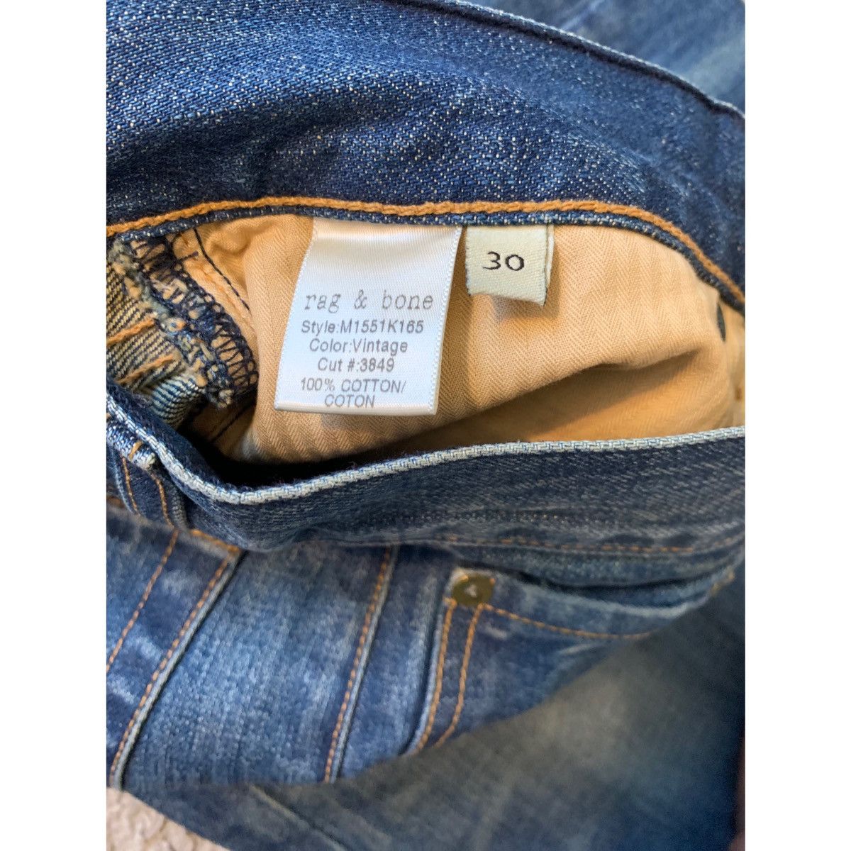 Rag & Bone RAG & BONE VINTAGE WASH JEANS Size US 30 / EU 46 - 22 Thumbnail