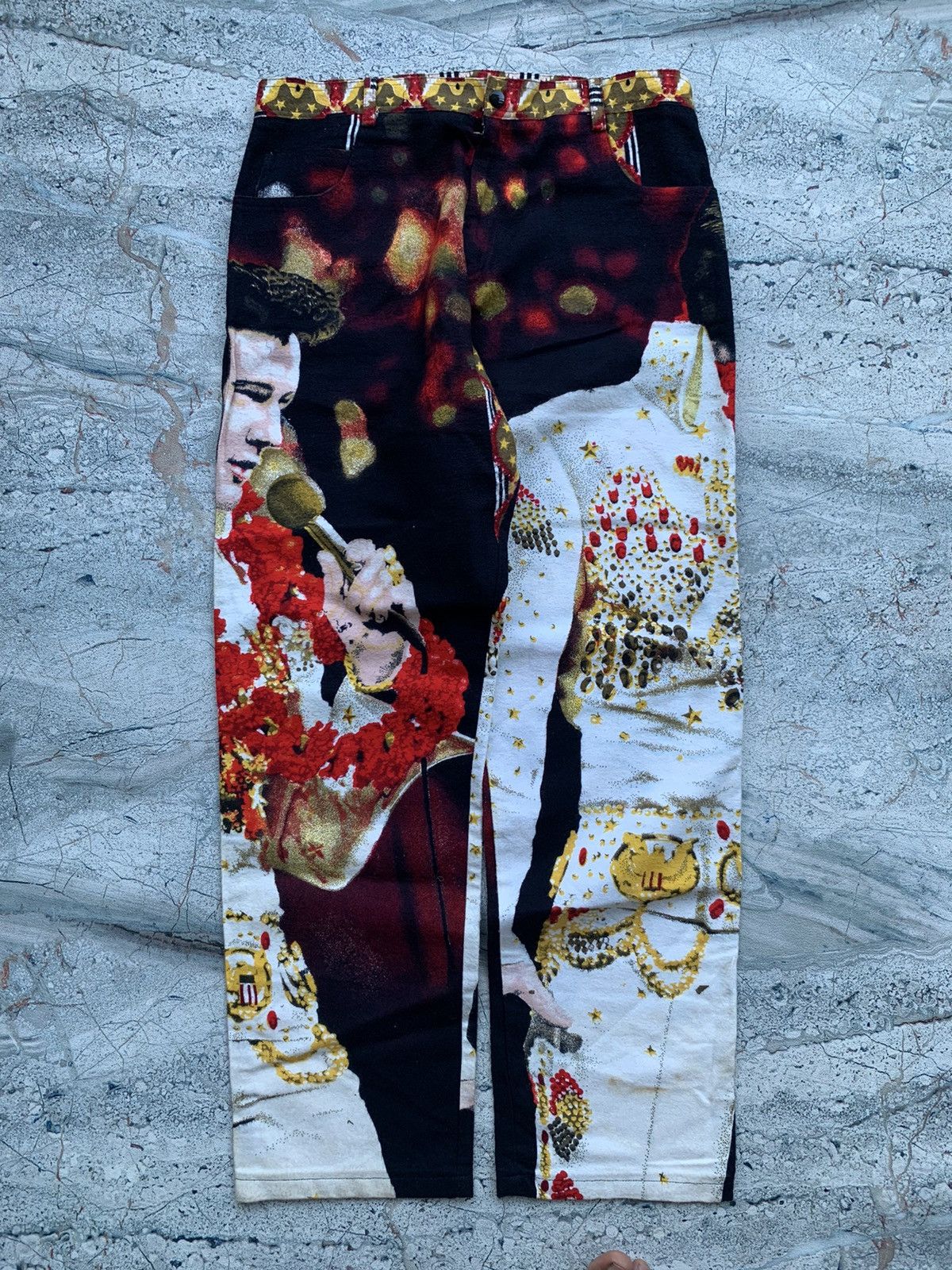 Vintage VINTAGE ELVIS PRESLEY KING OF ROCK OVP PANTS Size US 34 / EU 50 - 2 Thumbnail