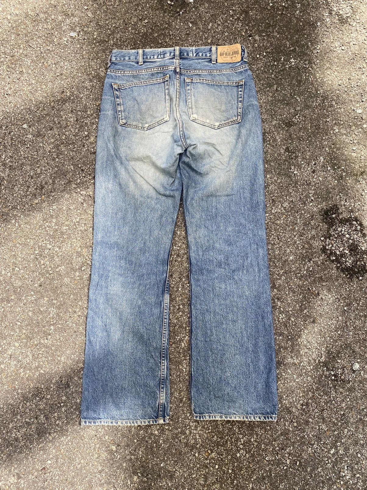 Gap Flare Boot Cut Fit Jeans Gap Blue Vintage Denim Y2k Size US 32 / EU 48 - 6 Thumbnail