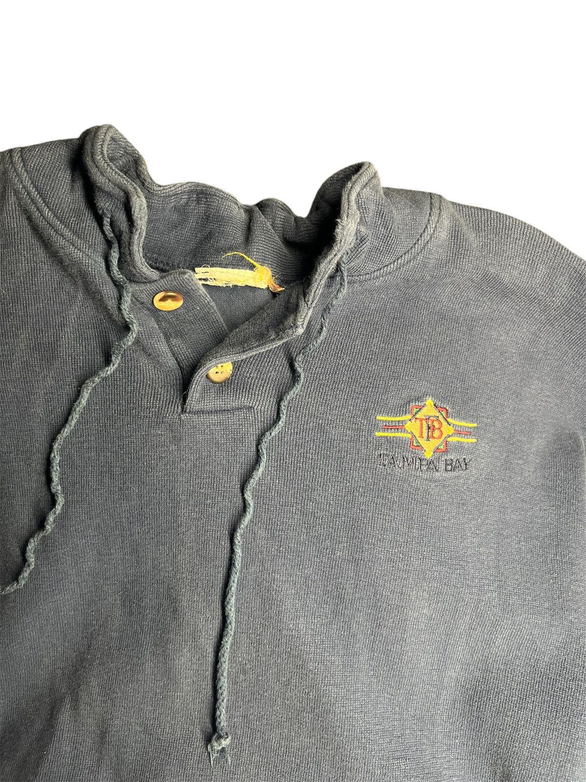 Lee 1990s Tampa Bay LEES Sport Fleece Henley - Men’s Large Vtg Size US L / EU 52-54 / 3 - 3 Thumbnail