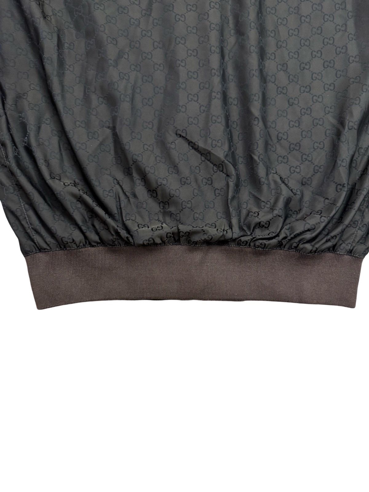 Gucci 🔥Vintage Gucci Web Accent Monogram Bomber Jacket/Windrunner Size US S / EU 44-46 / 1 - 12 Thumbnail