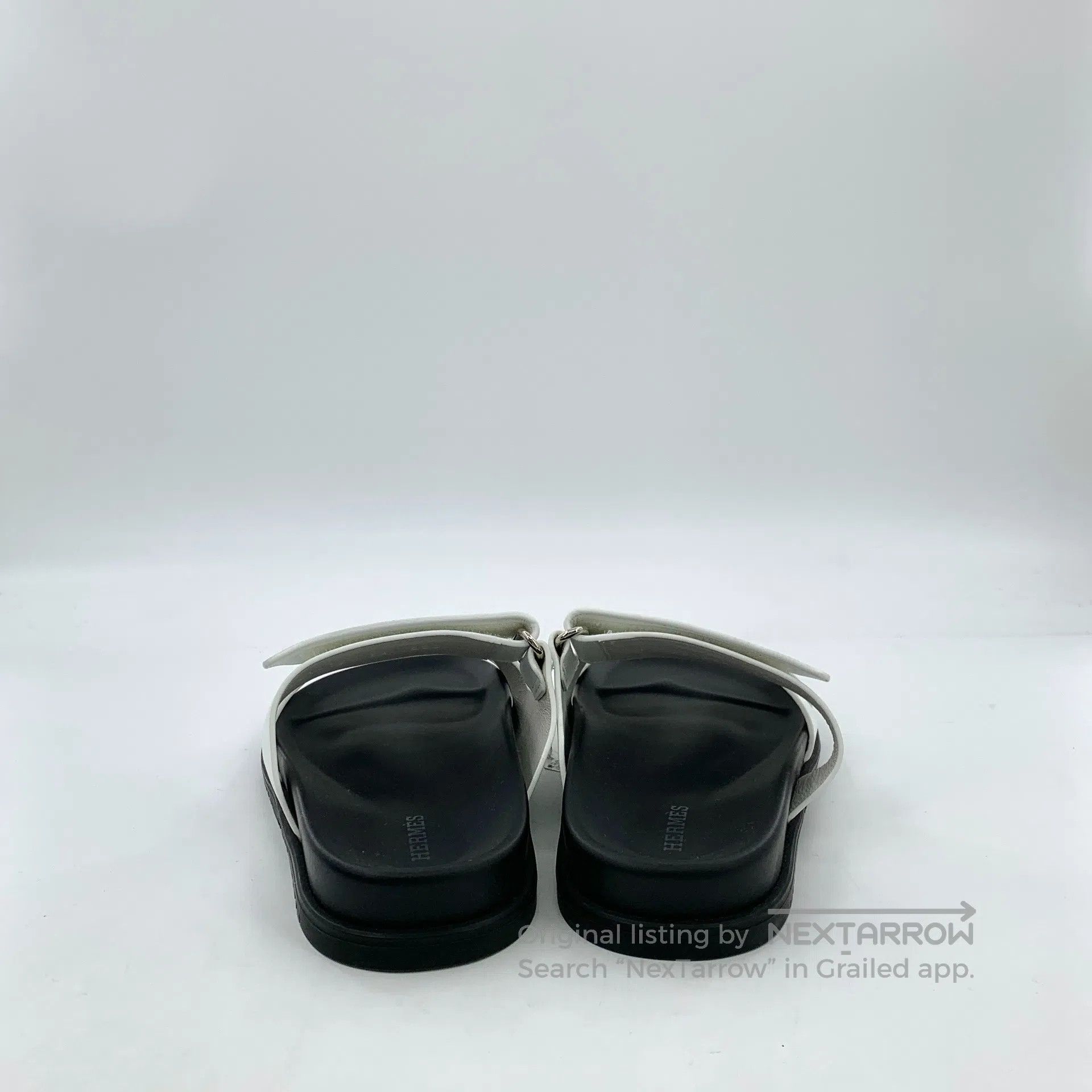 Hermes Hermes White Velcro casual flat sandals| Size US 5.5 / IT 35.5 - 4 Thumbnail