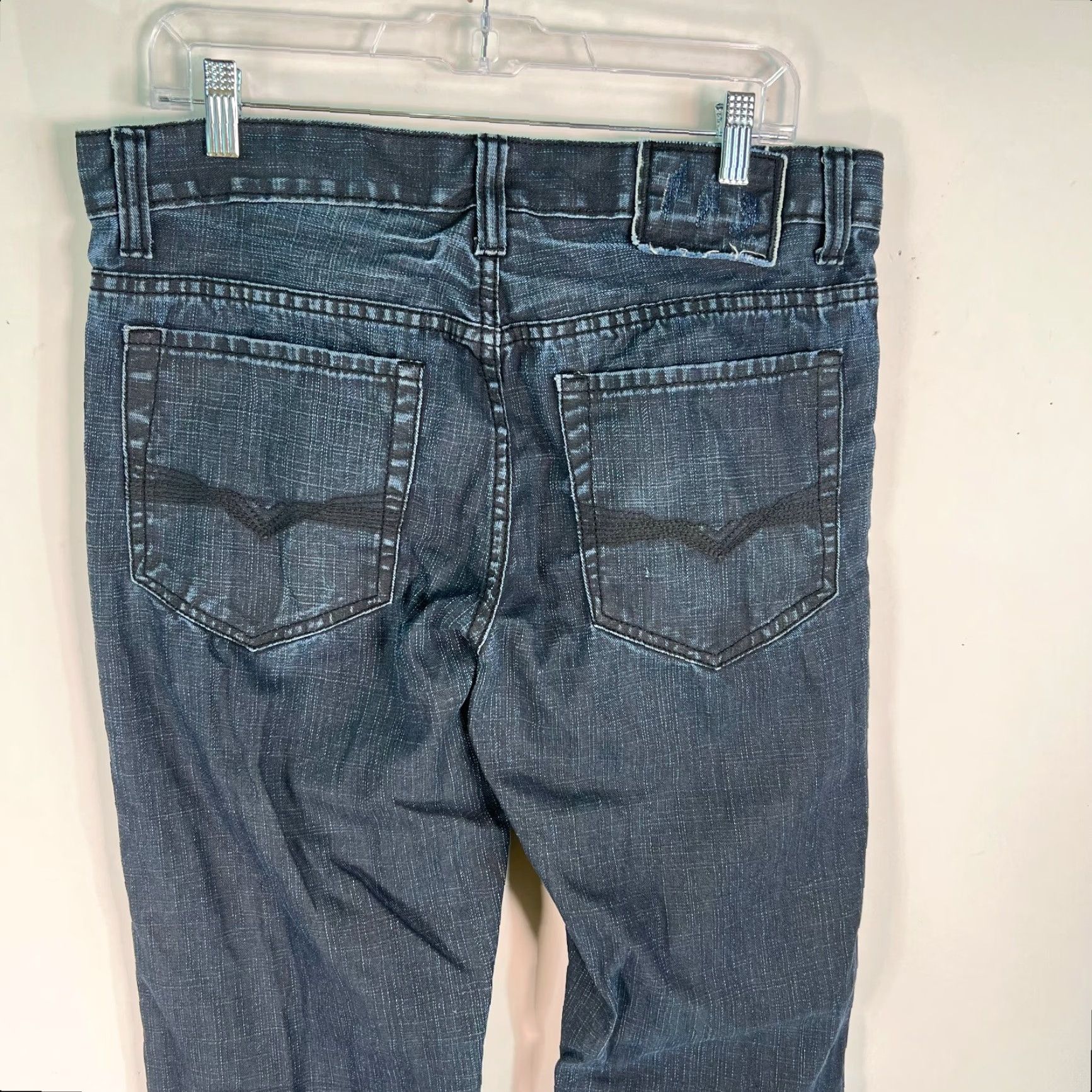 Denime Helix Mens Slim Fit Bootcut Denim Jeans Blue 32x34 Size US 34 / EU 50 - 3 Thumbnail